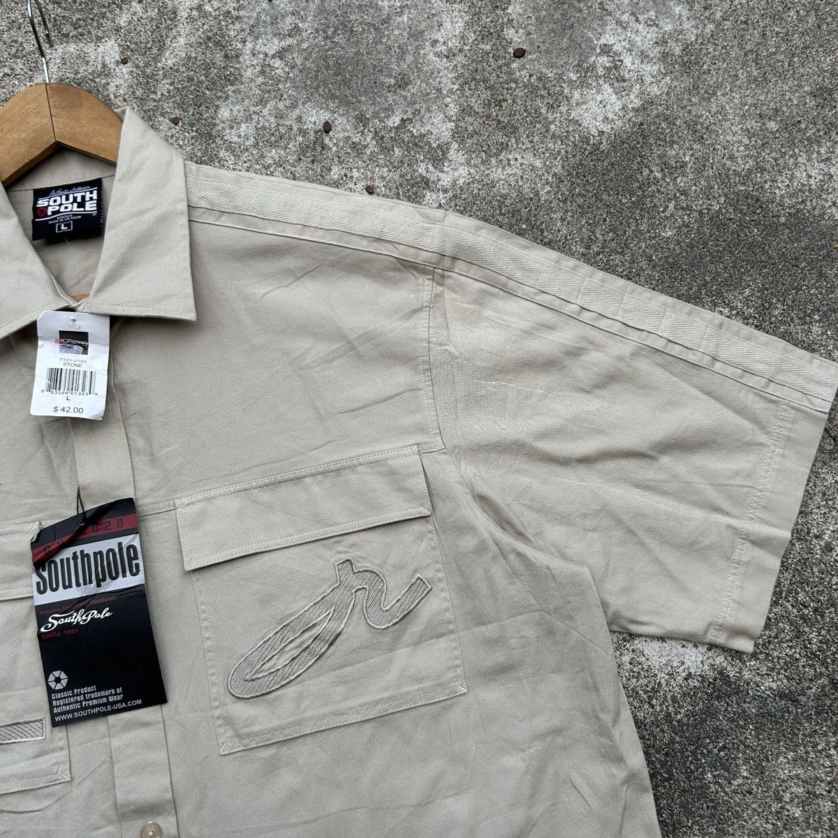 Southpole Southpole Shirt Large Button Up Shirt Pockets Y2K Size US L / EU 52-54 / 3 - 5 Thumbnail