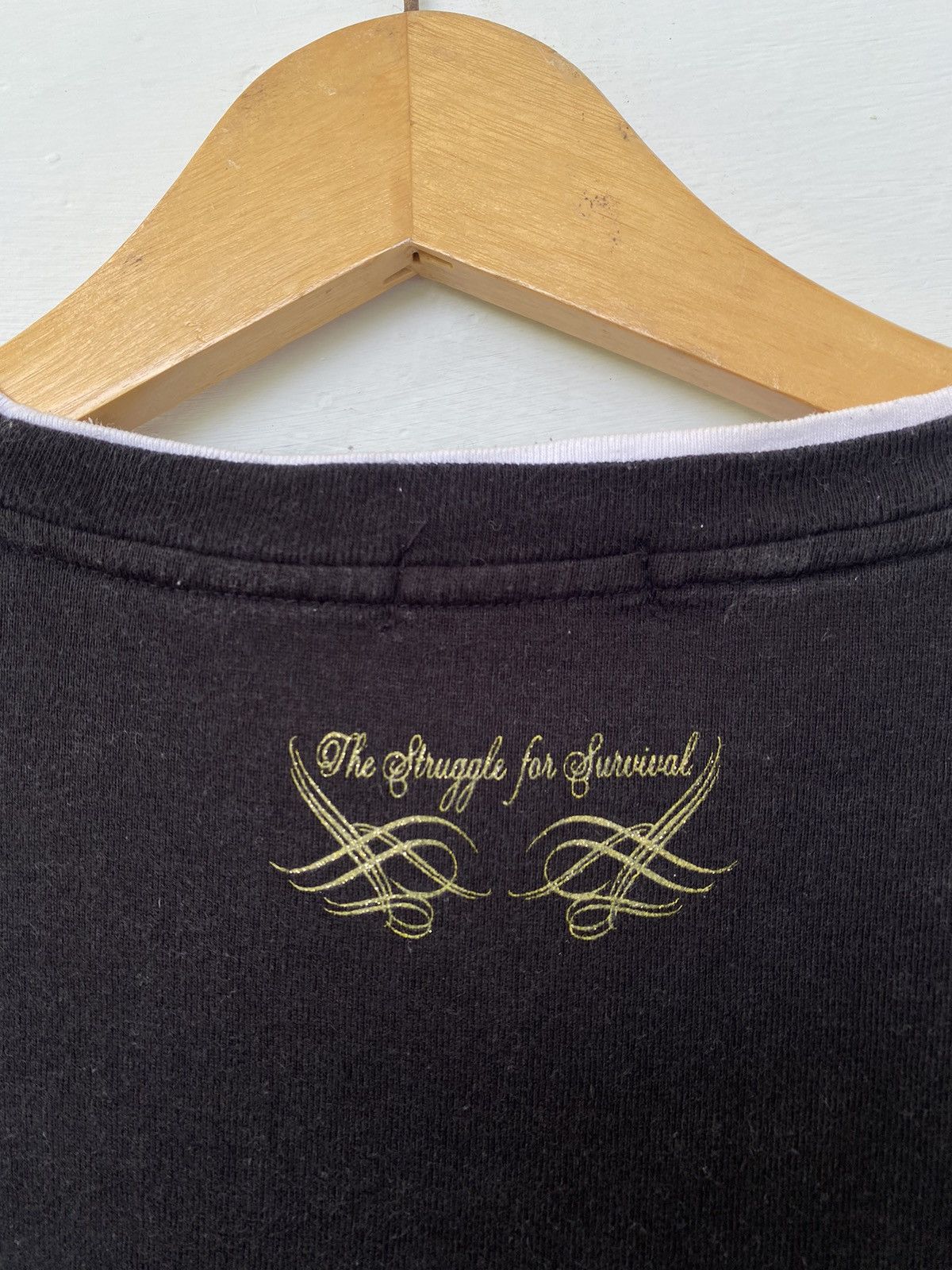 If Six Was Nine × Japanese Brand × Le Grande Bleu (L.G.B.) Double Layer Poem Freebeat Lgb Ifsixwasnine Style t shirt Size US L / EU 52-54 / 3 - 4 Thumbnail