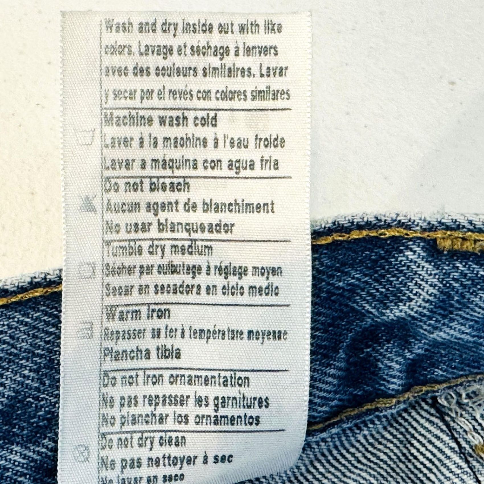 Carhartt VINTAGE Carhartt B17 DST Jeans Mens 50x30 Blue Relaxed Tapered Denim Size US 34 / EU 50 - 6 Thumbnail