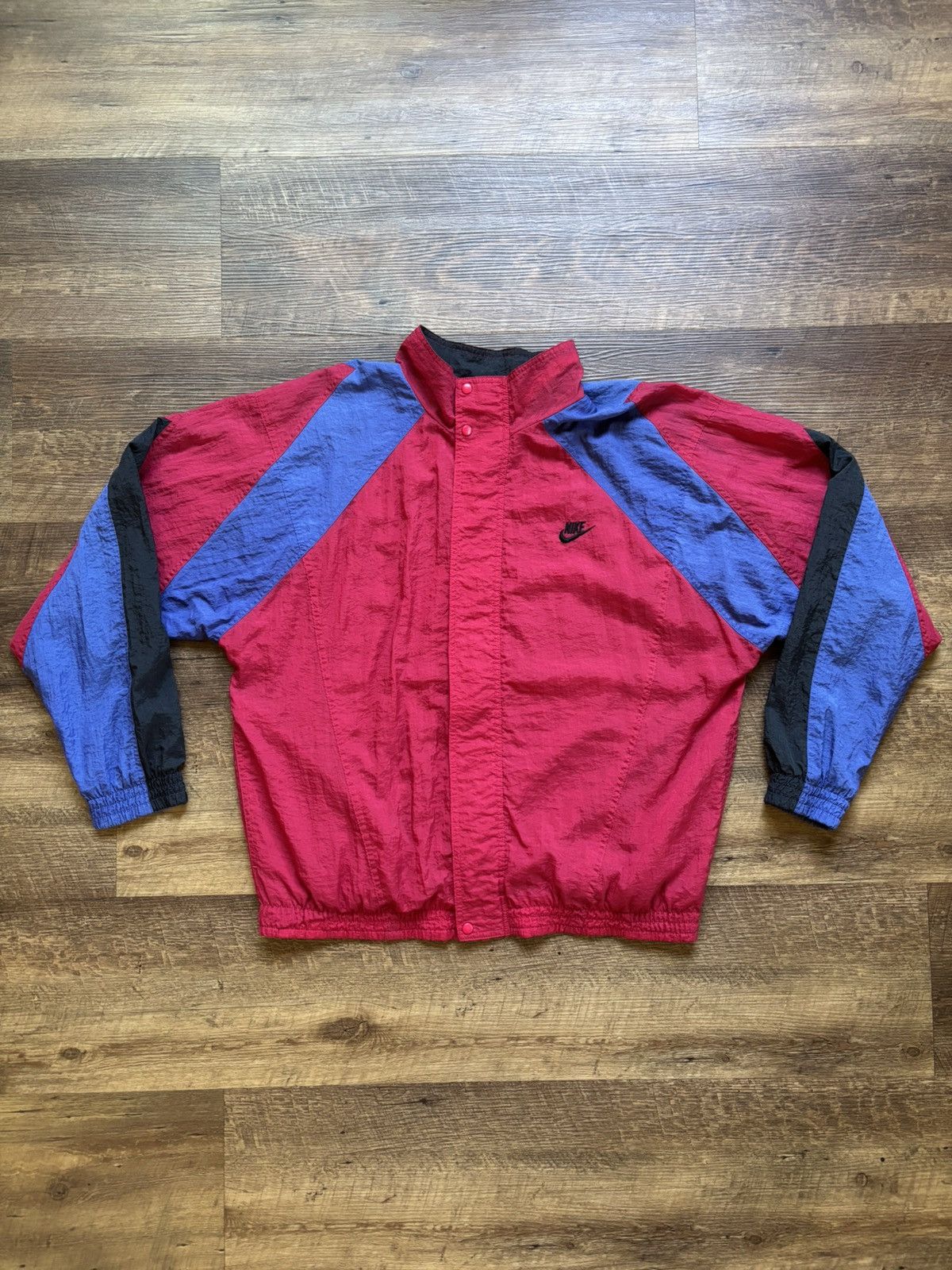 90s vintage retro Nike color block track windbreaker jacket