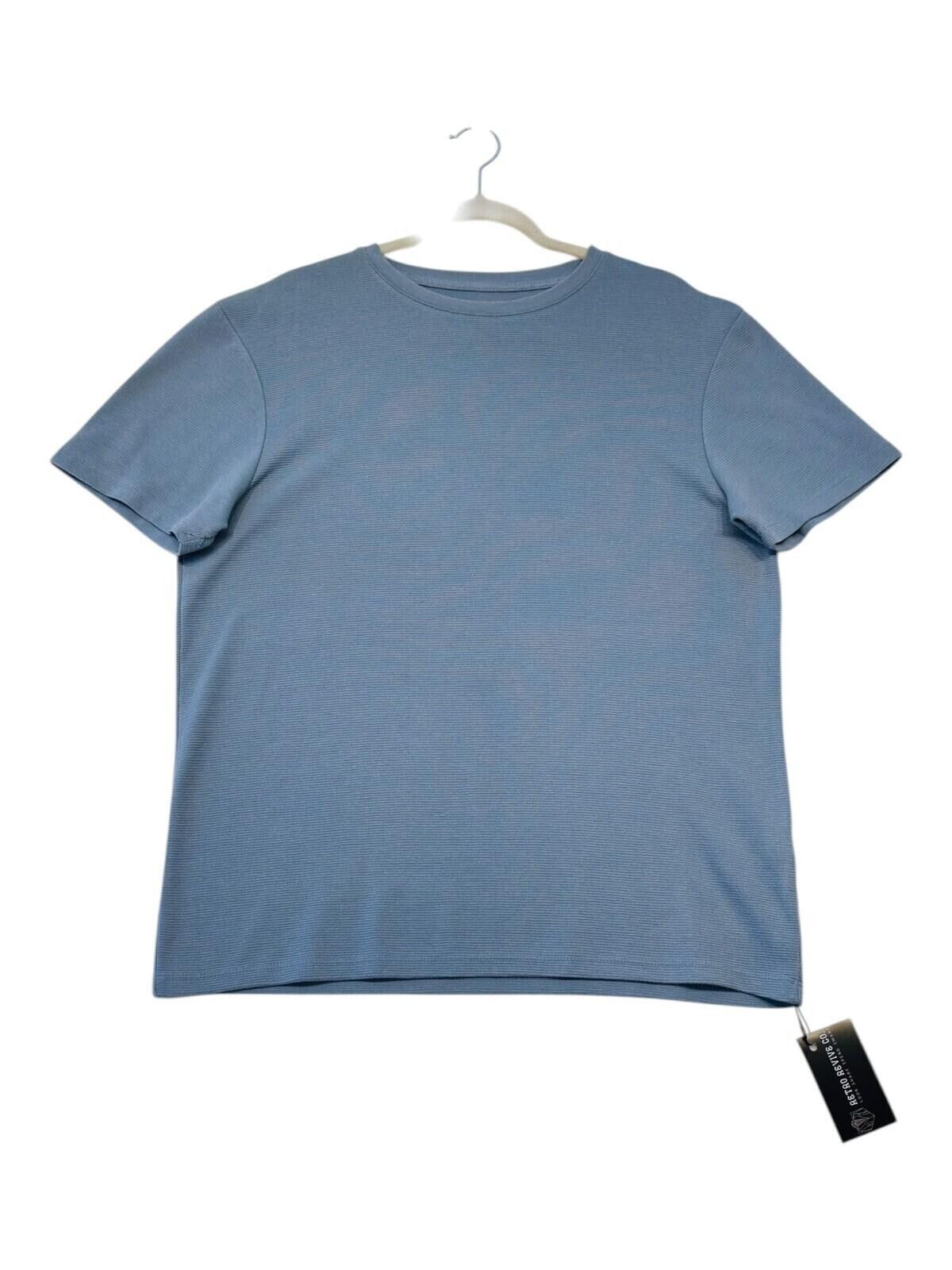 Primark Primark T-Shirt Men's UK Size XL Blue Textured Short Sleev Size US XL / EU 56 / 4 - 2 Thumbnail