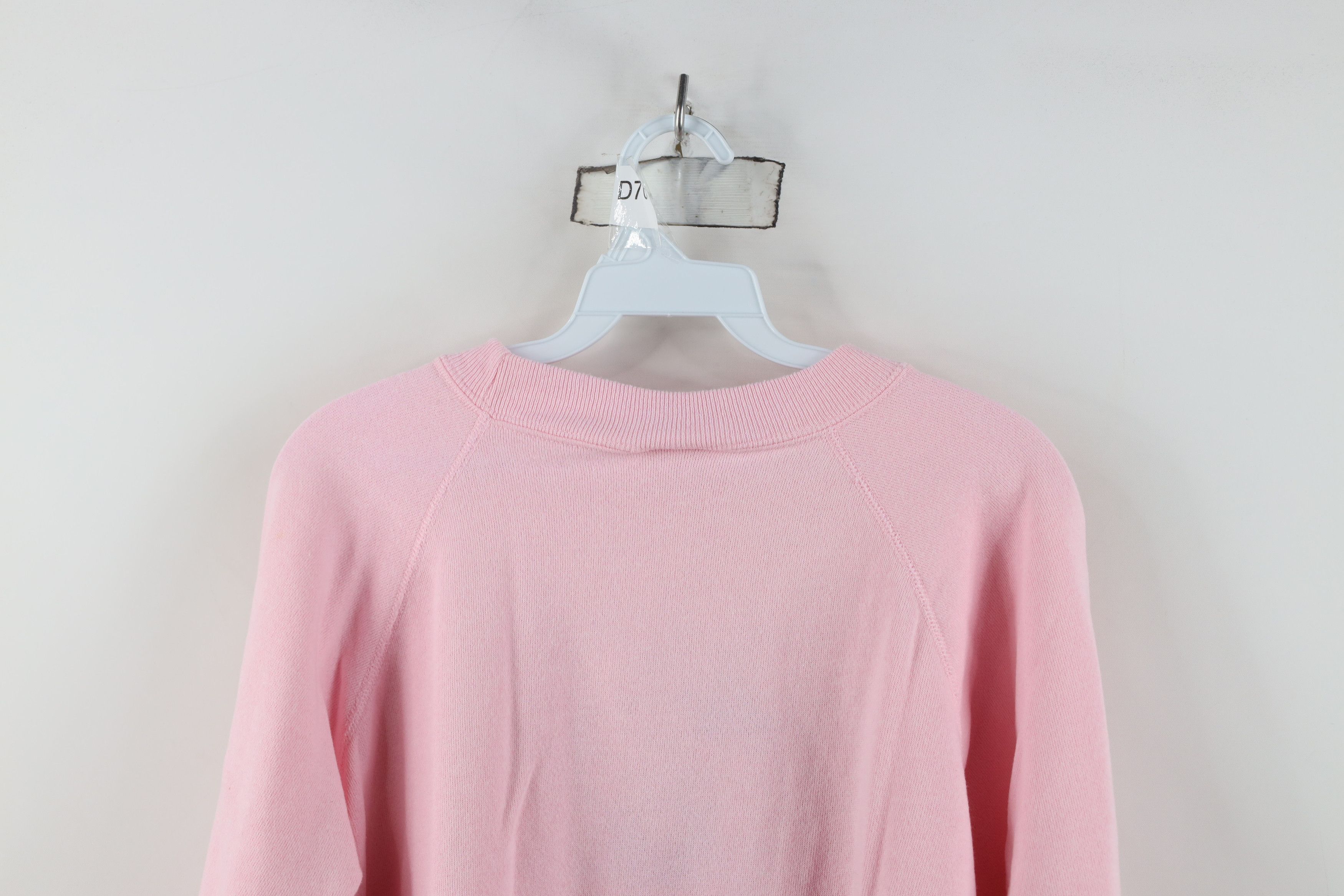 Vintage Vintage 90s Streetwear Sheep Heart Sweatshirt Pink USA Size L / US 10 / IT 46 - 14 Thumbnail