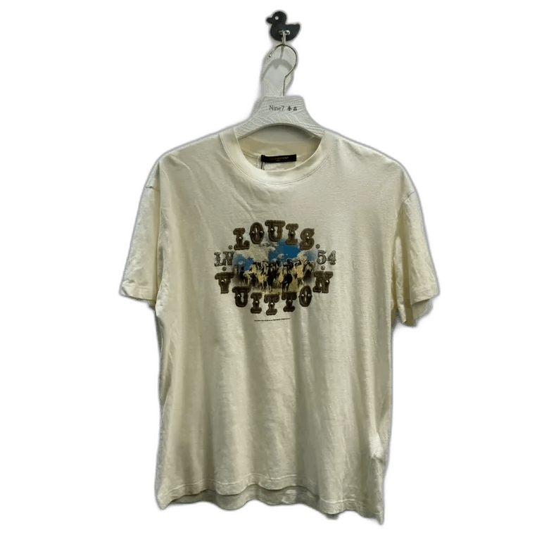 Louis Vuitton Louis Vuitton Western Style Logo Short Sleev