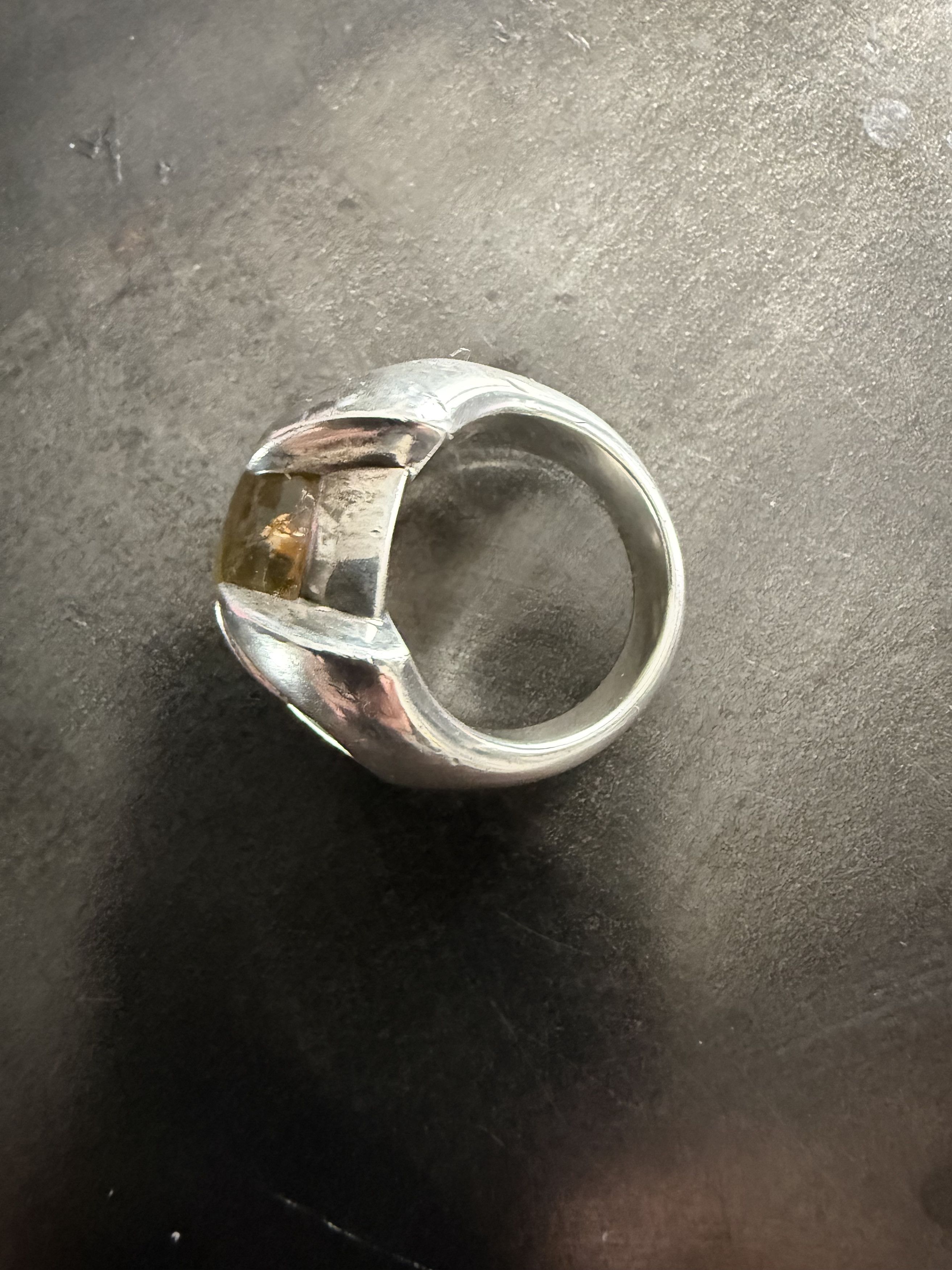 Other M.A.R.S Amber ring 925 silver with ant inclusion Size ONE SIZE - 3 Thumbnail