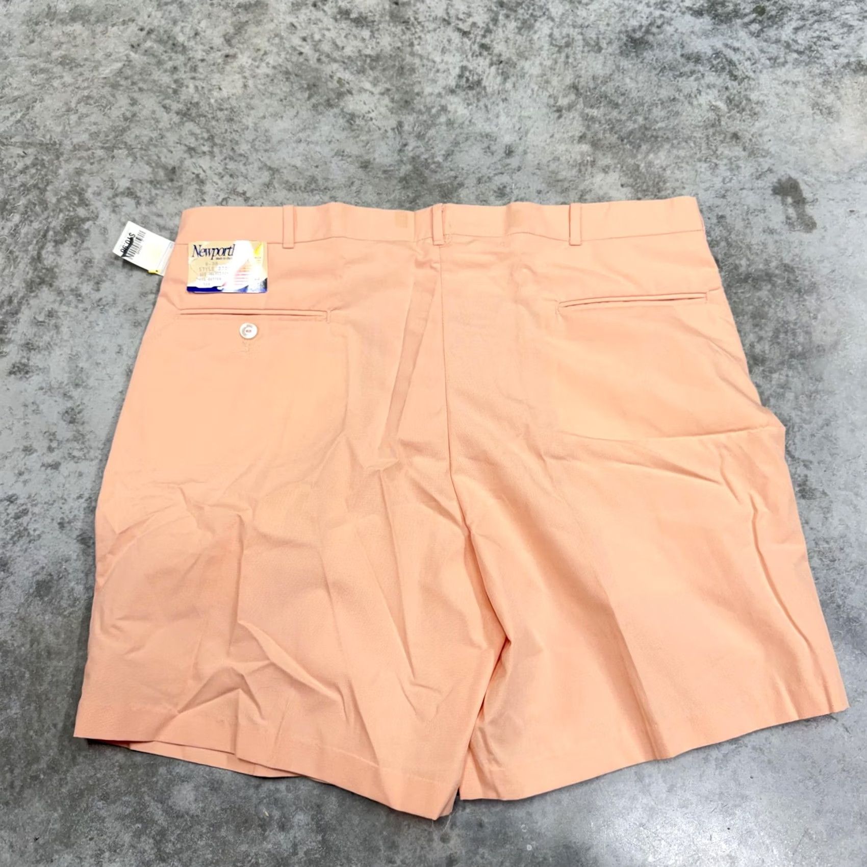 Vintage VINTAGE Newport Bay Shorts Mens 38 Orange Pleated Chino Made In USA Summer Size US 38 / EU 54 - 5 Thumbnail