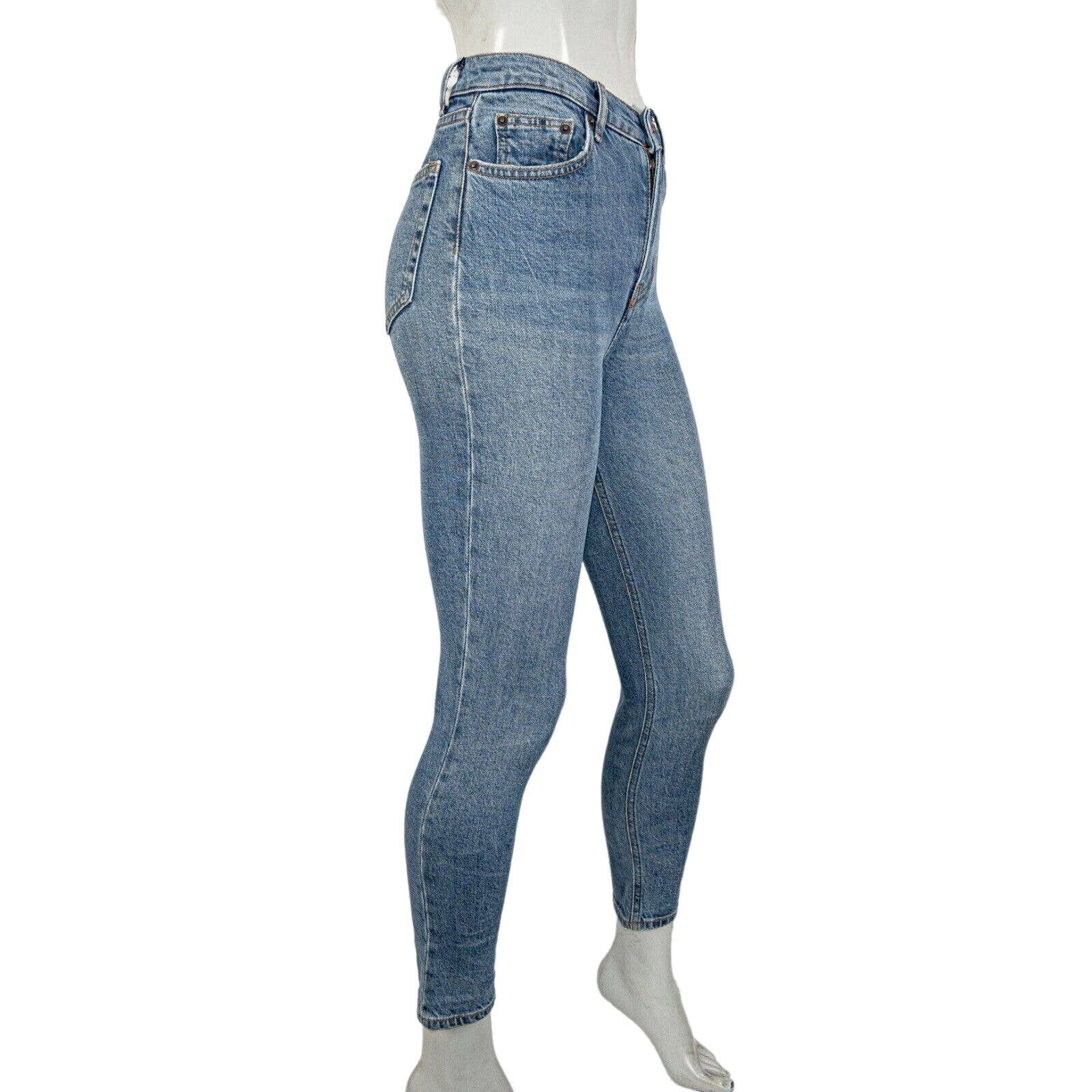 Reformation REFORMATION High Rise Skinny Cropped Jeans in Blue Size 24" / US 00 / IT 34 - 4 Thumbnail