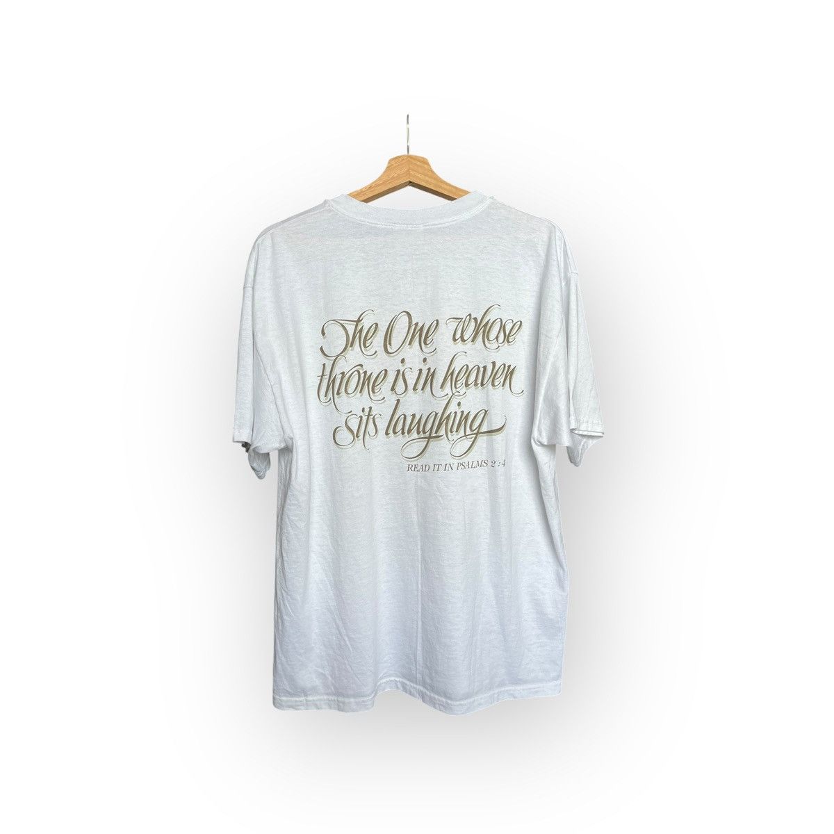 Hanes Jesus Laughing Graphic T-Shirt – Hanes Heavyweight (L/XL) Size US L / EU 52-54 / 3 - 2 Thumbnail