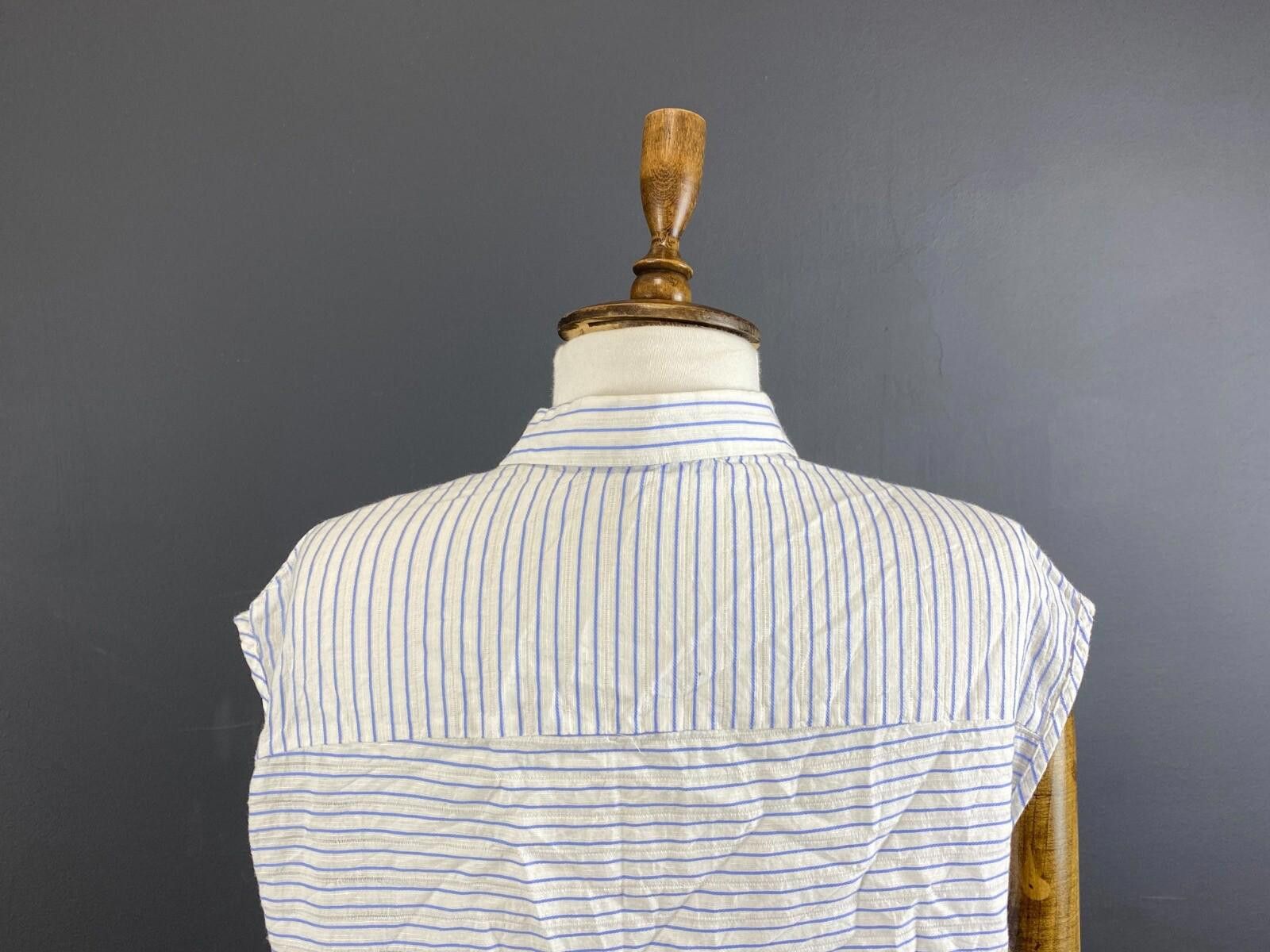 Edwin Edwin White Stripe W'Nadeen Sleeveless Shirt Size M Size M / US 6-8 / IT 42-44 - 8 Thumbnail