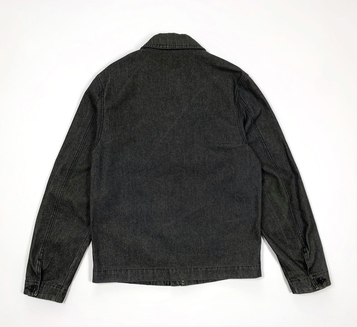 Designer × Moschino × Vintage Moschino Jeans Denim Jacket Zip Lampo Size L Silver Size L / US 10 / IT 46 - 18 Thumbnail
