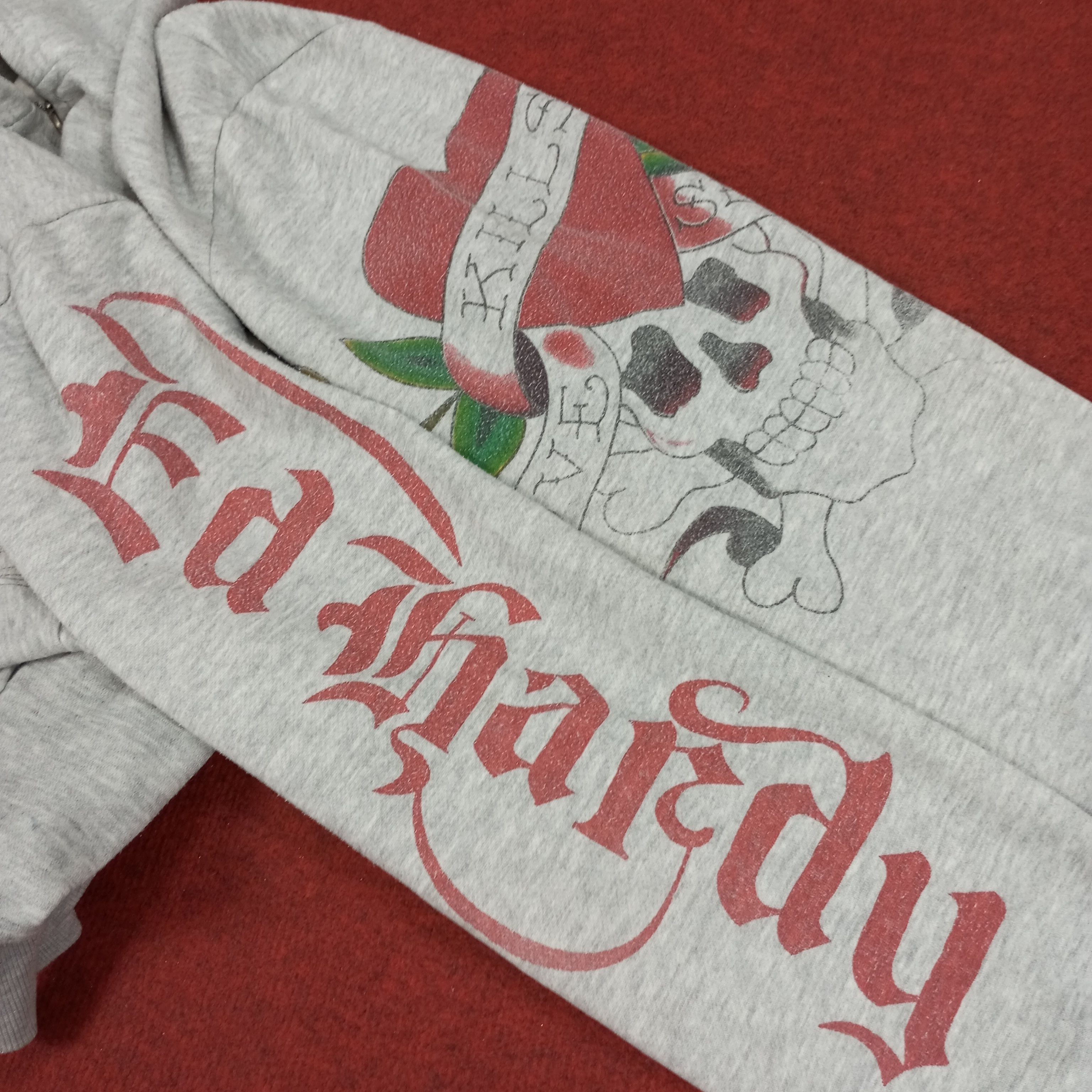 Christian Audigier Ed Hardy Designer Brand Skulls Design Zipper Hoodies Size US M / EU 48-50 / 2 - 9 Thumbnail
