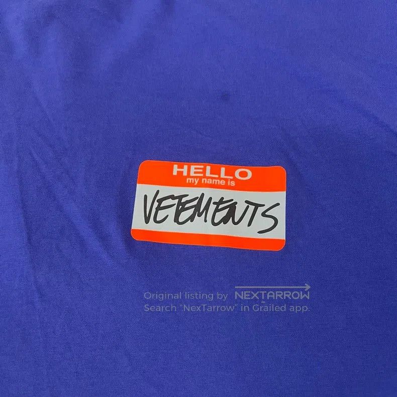 Vetements Vetements Signature Logo Short Sleeve T-Shirt Size US S / EU 44-46 / 1 - 4 Thumbnail
