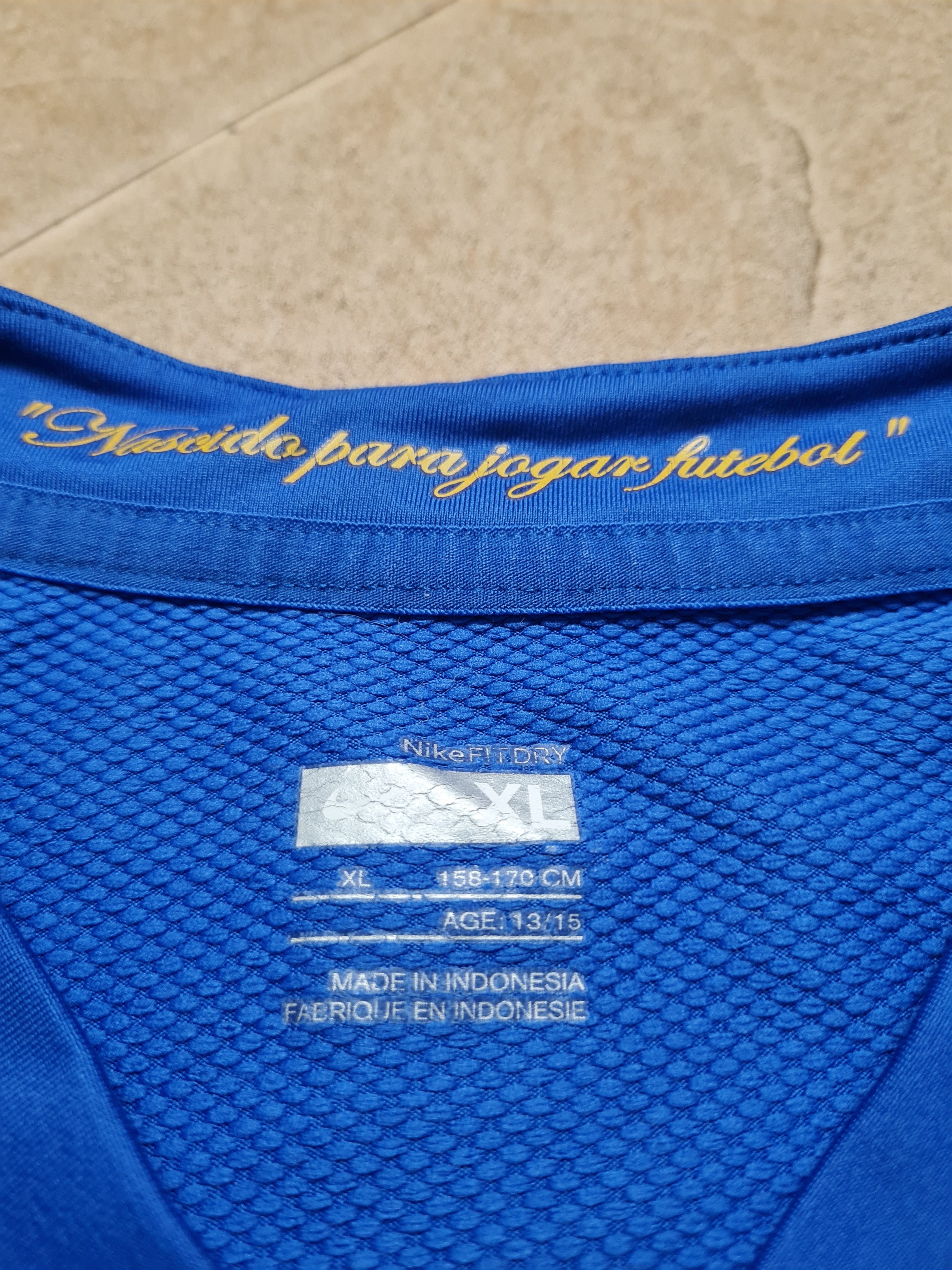 Nike Nike Brasil National Team Soccer Football Blue Jersey Size US S / EU 44-46 / 1 - 8 Thumbnail