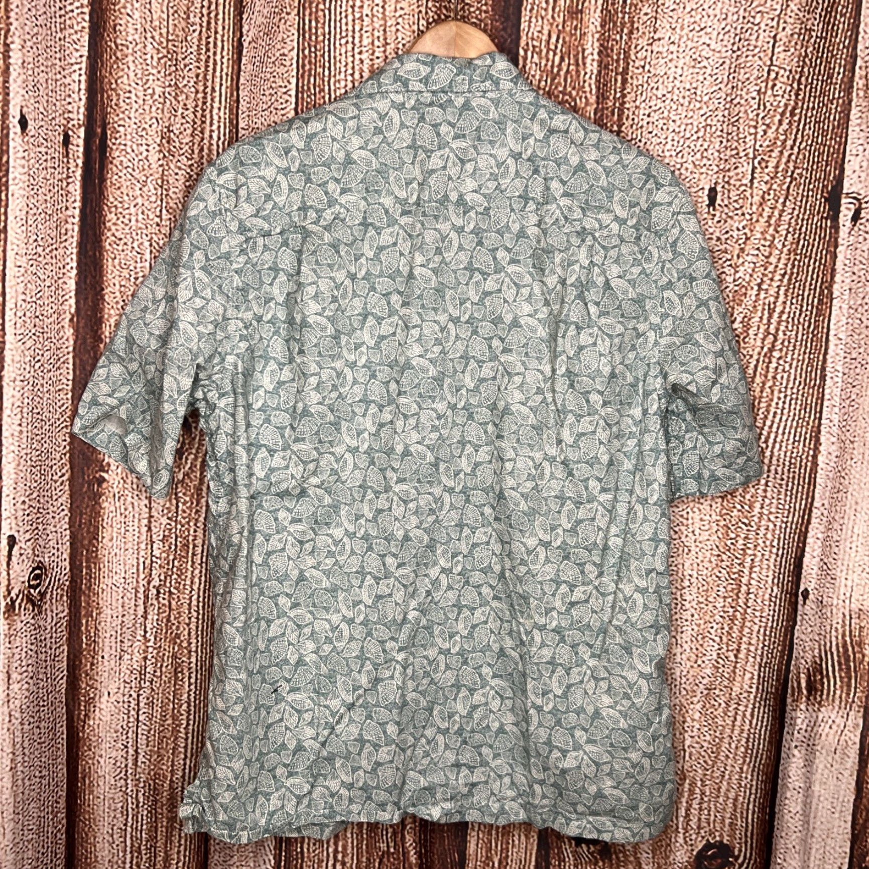 Vintage LL Bean Hawaiian Shirt Mens L Sea Shell Traditional Fit Button Up Cotton Size US L / EU 52-54 / 3 - 3 Thumbnail