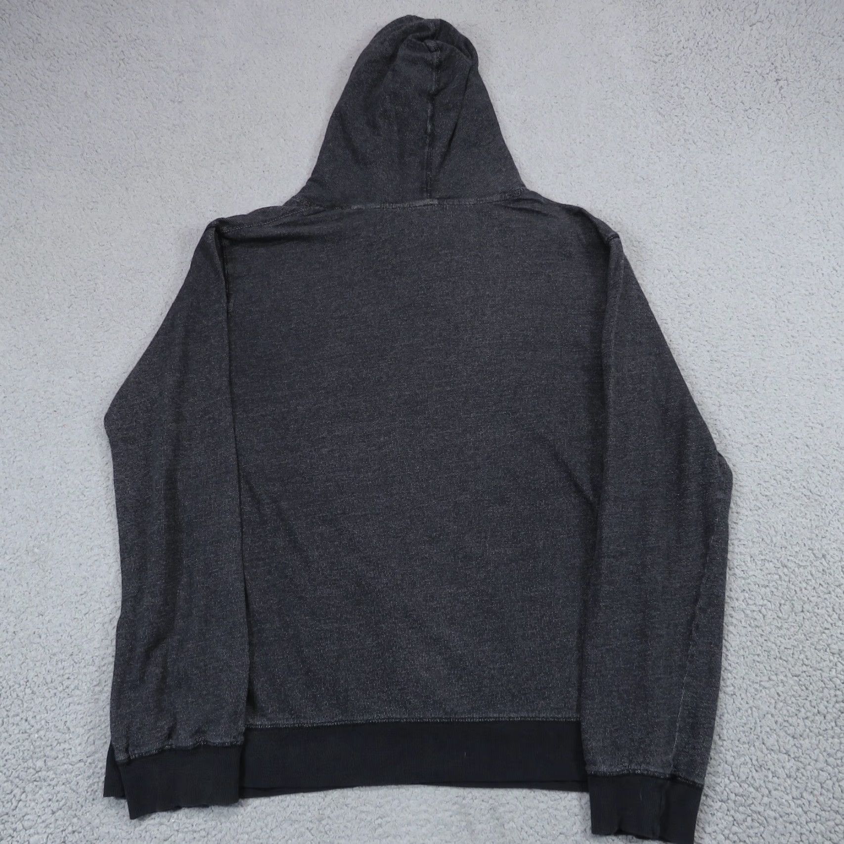 Vintage Pact Organic Hoodie Mens Large Charcoal Grey Terry Fleece Knit Hooded Pullover Size US L / EU 52-54 / 3 - 7 Thumbnail
