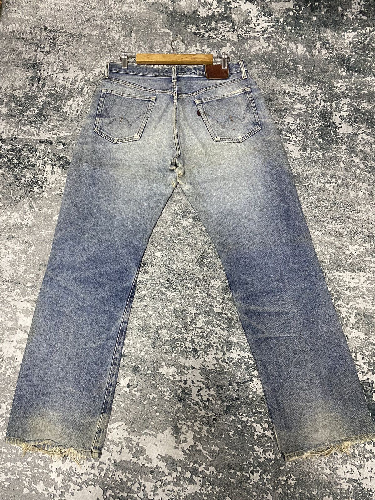 Edwin × Vintage Vintage Edwin E Function Distressed Denim Jeans Size US 34 / EU 50 - 2 Thumbnail