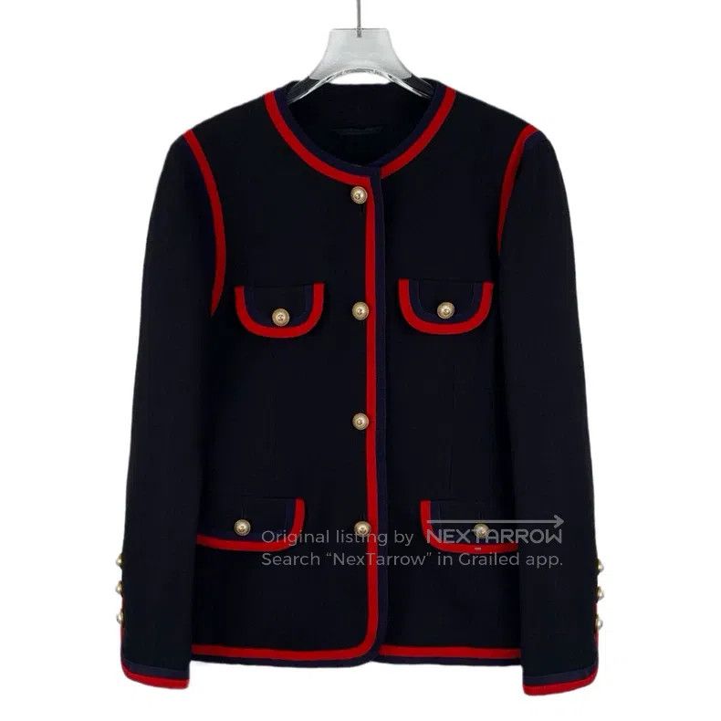 Gucci Gucci Colour block multi-pocket mulberry silk round neck s Size M / US 6-8 / IT 42-44 - 1 Thumbnail