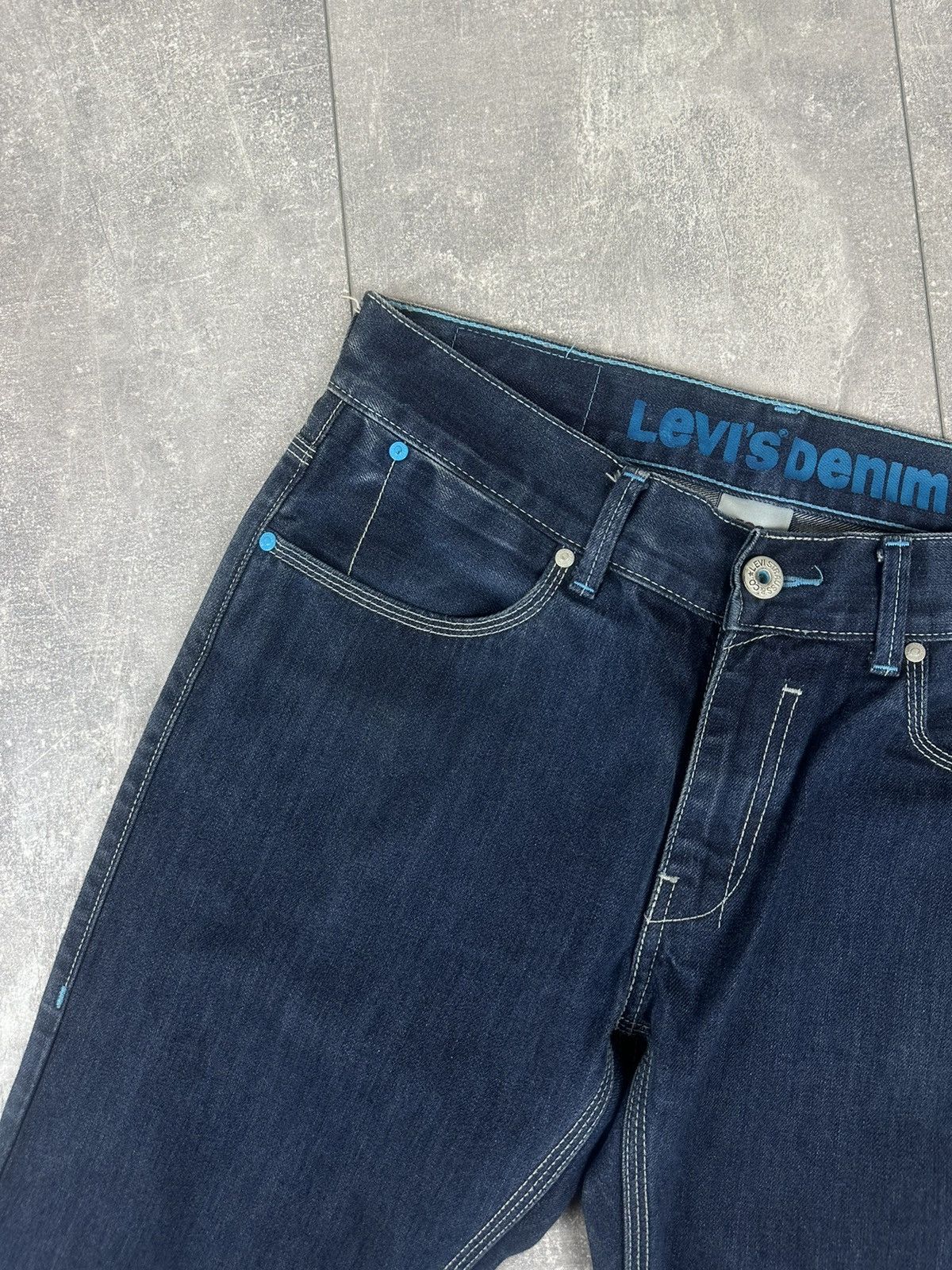 Levi's Levis 522 Mens Blue Tab Logo Denim Jeans Pants Size US 34 / EU 50 - 10 Thumbnail