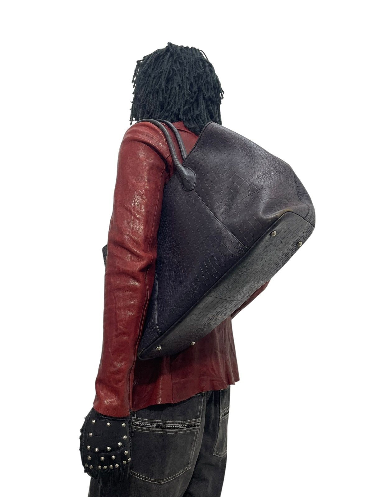 United Arrows Crocodile Embossed Leather United Arrows Tote Bag 8🟩 Size ONE SIZE - 3 Thumbnail