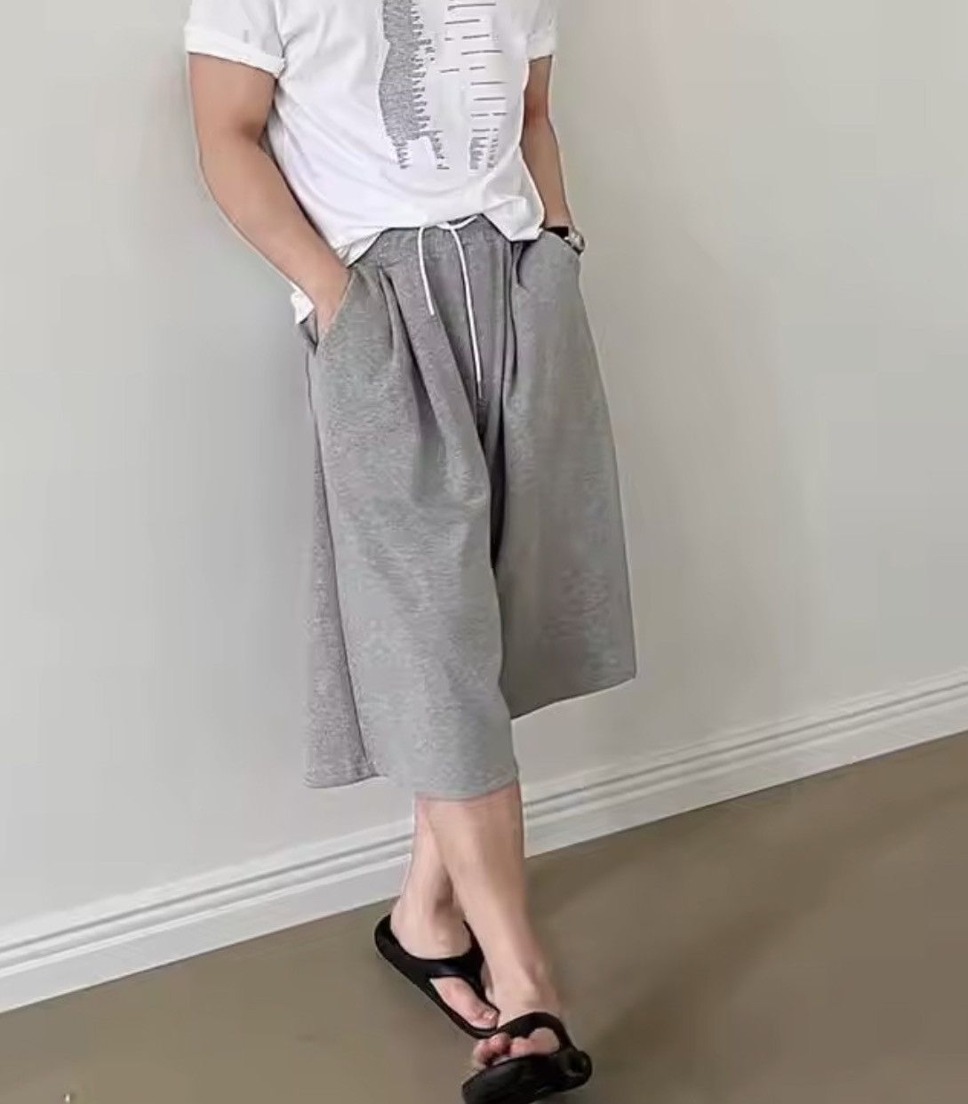 Japanese Brand Korean Style Men's Sports Shorts Drawstring Size US 27 - 1 Thumbnail