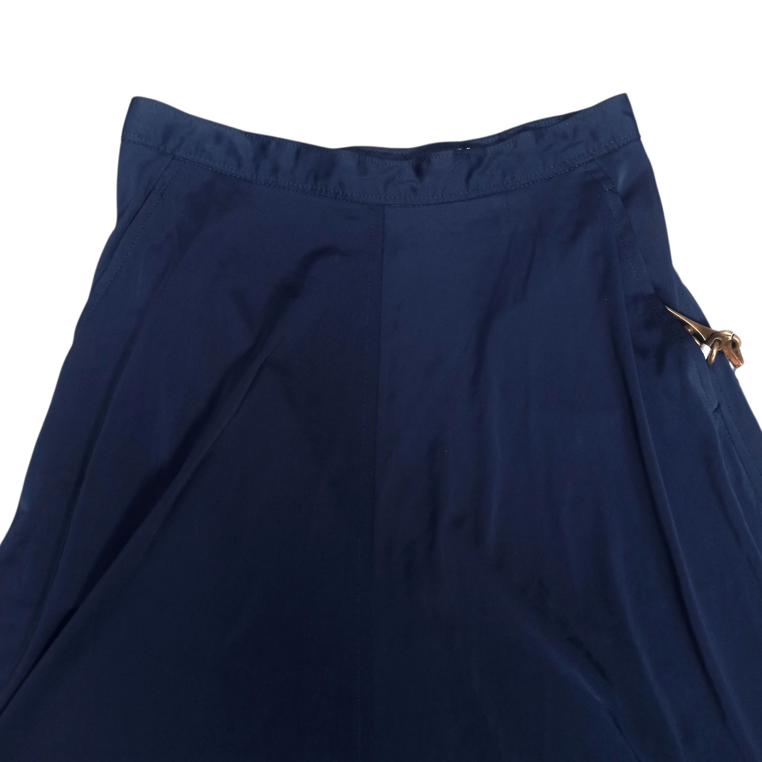 Comme des Garcons Blue Navy midi Skirt Comme des Garcons Size 28" / US 6 / IT 42 - 3 Thumbnail