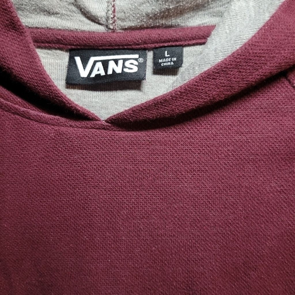 Vans Vans, hoodie, maroon with gray stripe, NWOT, Size Large Size US L / EU 52-54 / 3 - 2 Thumbnail