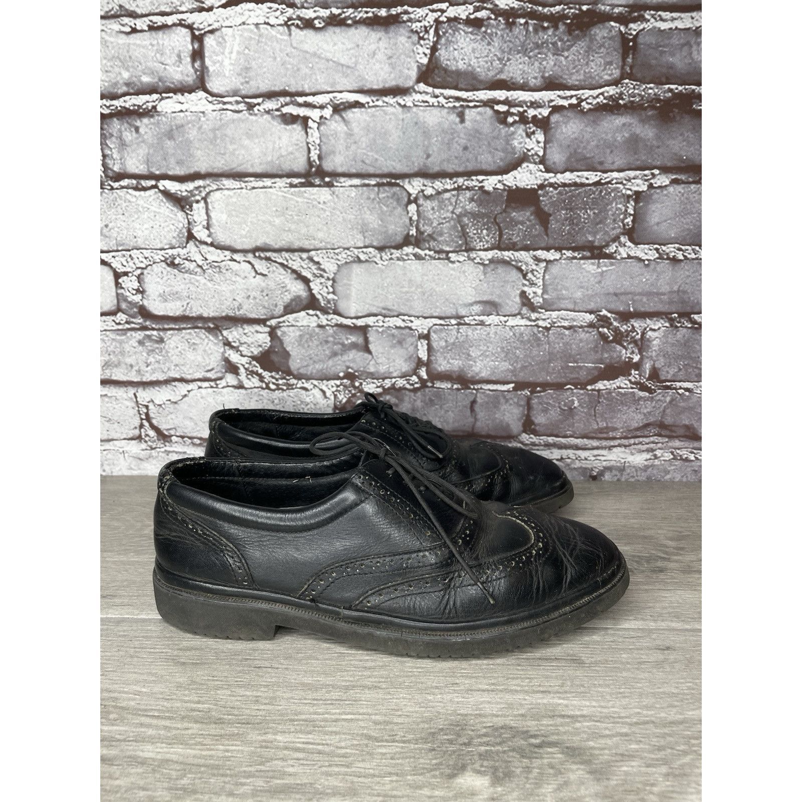 Other Jarking Classics Black Leather Lace Up Oxfords Shoes Men Sz Size US 6 / EU 39 - 12 Thumbnail