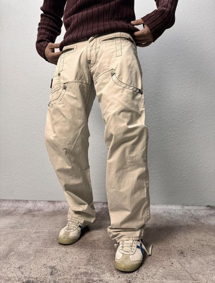 Japanese Brand Michiko Koshino Style G Star Raw Bondage Cargo Pants Vintage Size US 31 - 2 Thumbnail