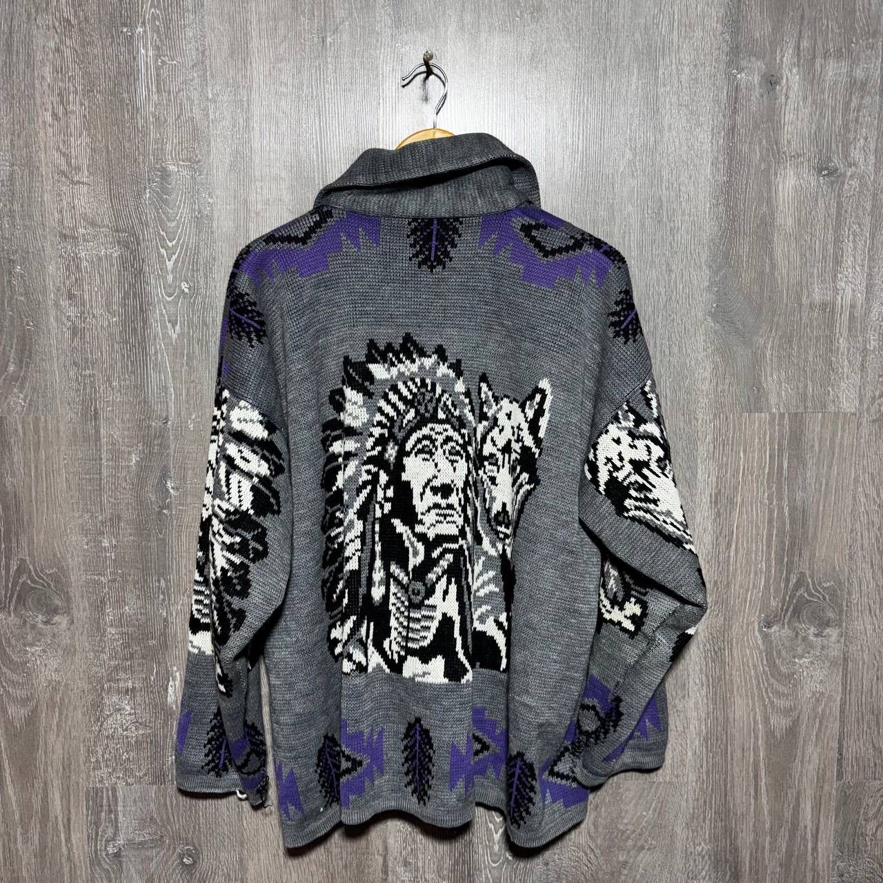 Other Vintage Ruminahui Wool Jacket Wolf Sweater Amican Style Y2K Size US L / EU 52-54 / 3 - 10 Thumbnail