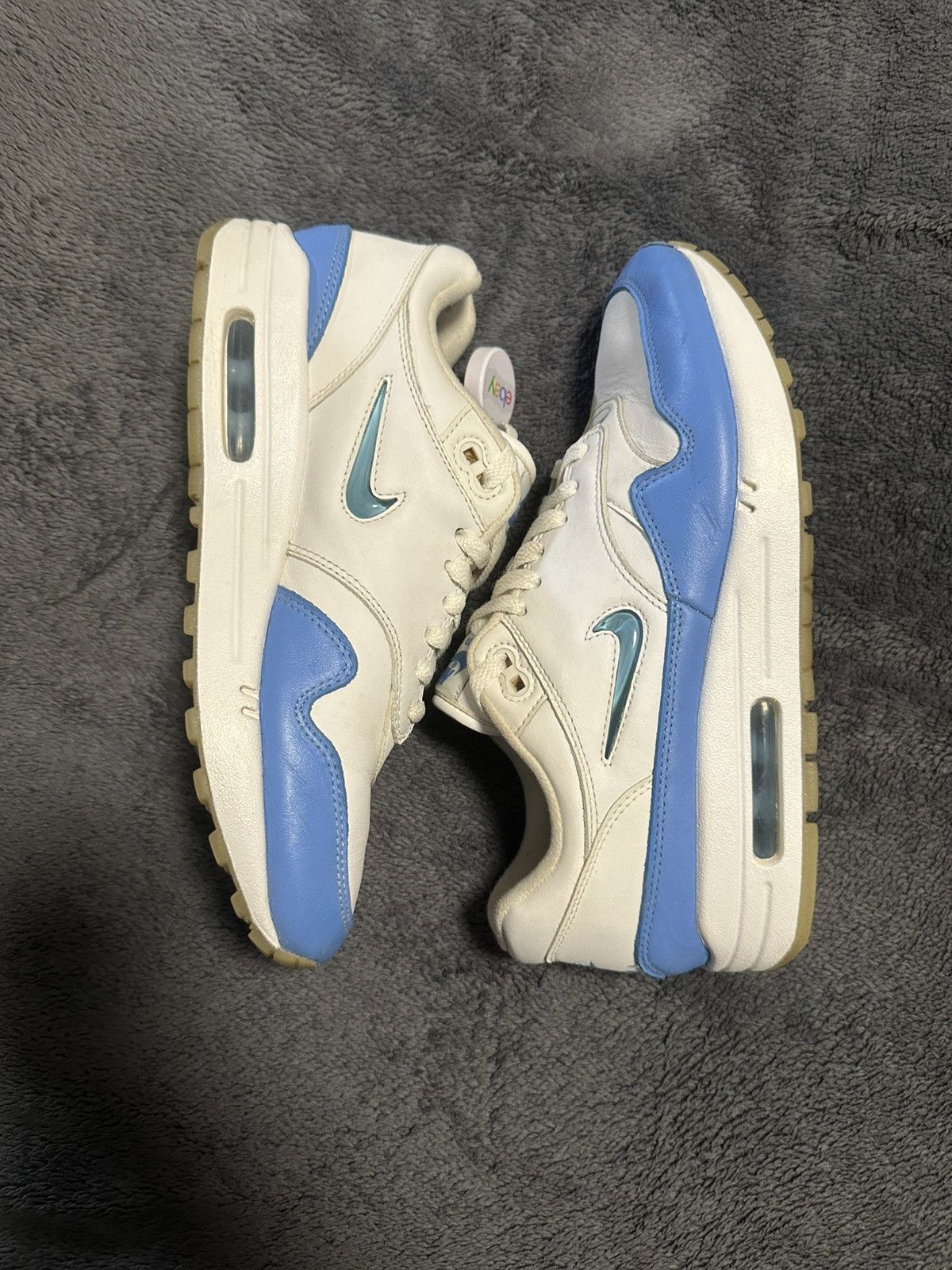 Jordan Brand × Nike × Vintage ‼️‼️MUST GO‼️‼️Air Max 1 Premium SC Jewel UNC M US8 Size US 8 / EU 41 - 1 Thumbnail