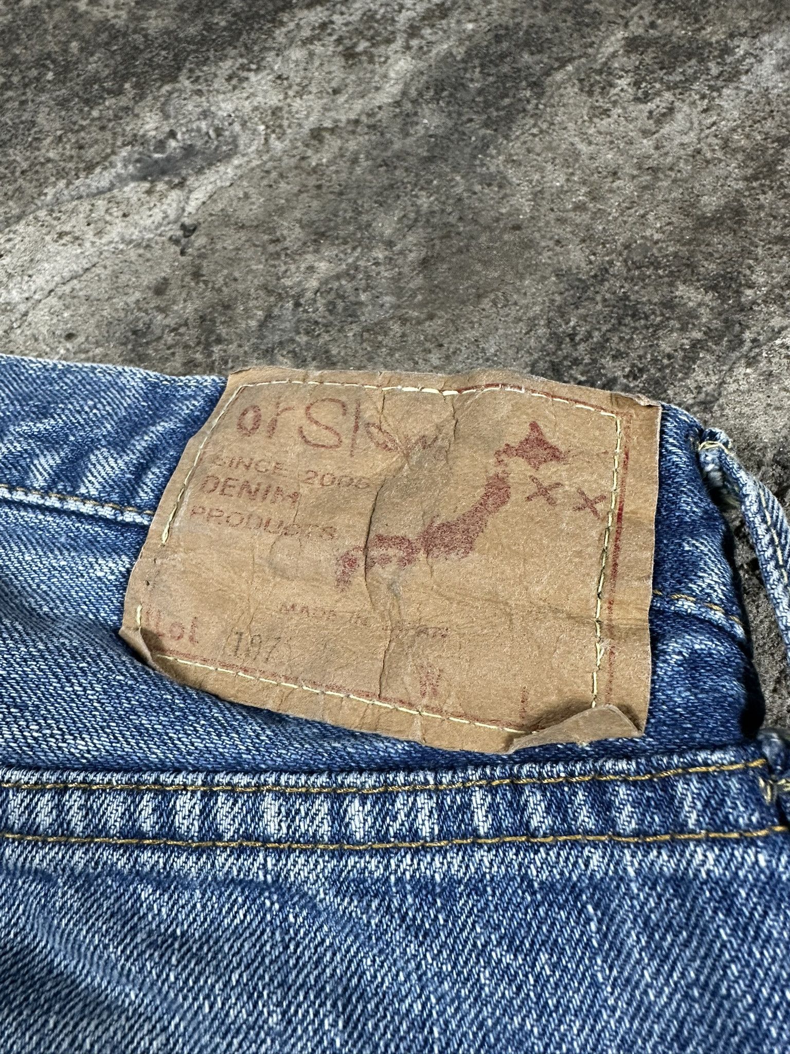 Orslow Japan Made Selvedge Orslow Straight Jeans Size US 30 / EU 46 - 8 Thumbnail