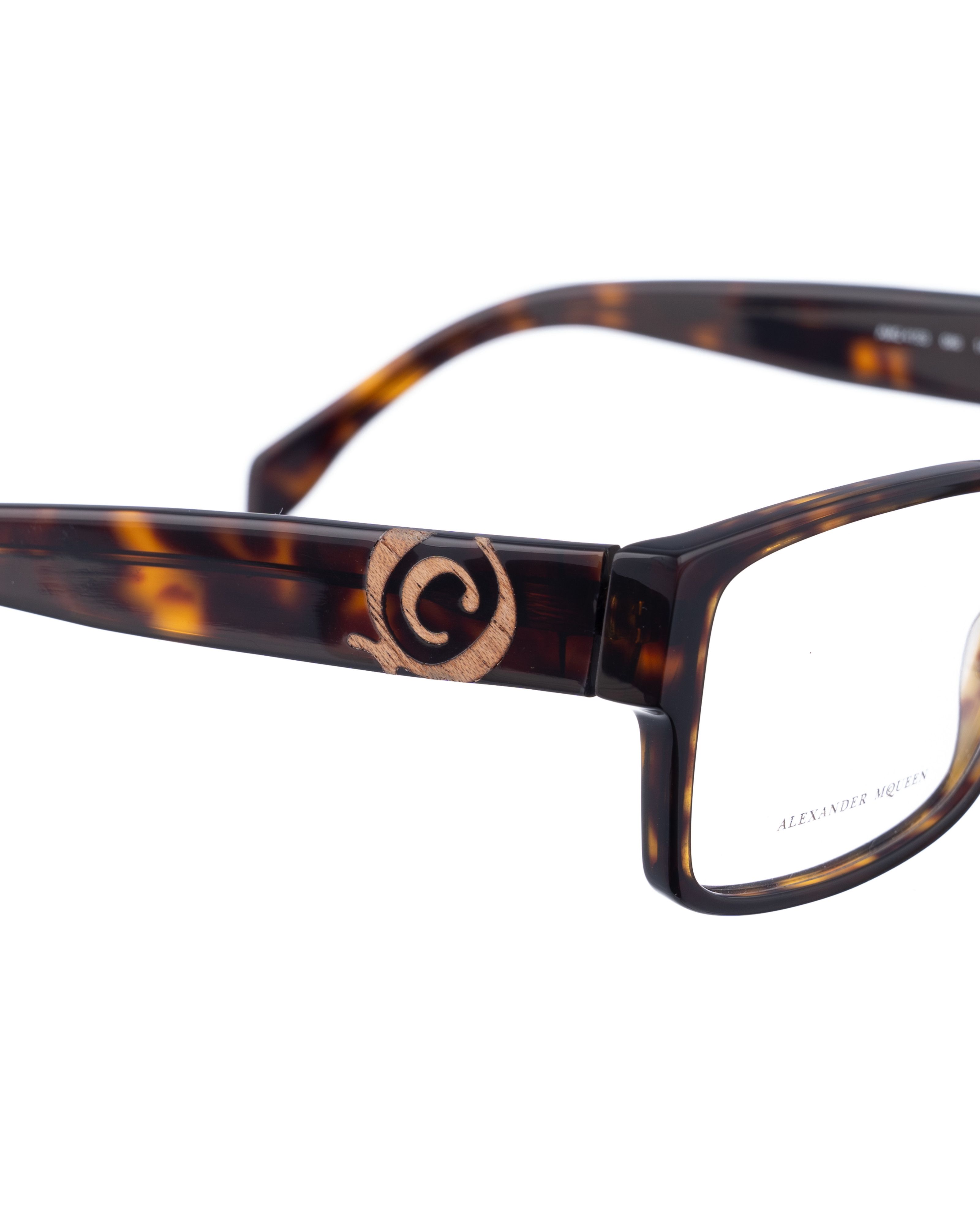 Alexander McQueen Alexander McQueen 00s Bold Nerdy Havana Glasses Size ONE SIZE - 3 Thumbnail