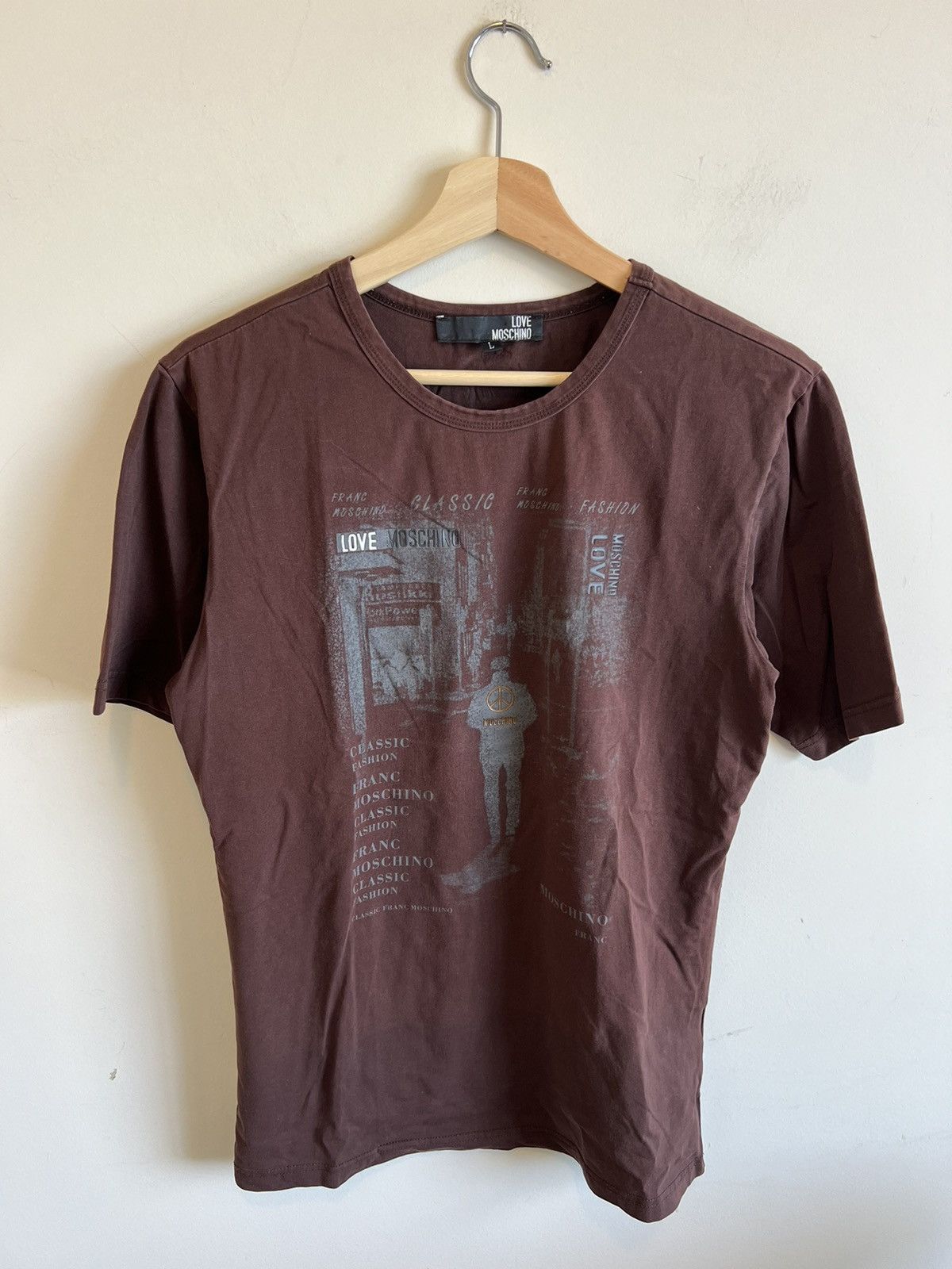 Moschino Love Moschino Graphic print t-shirt peach Size US L / EU 52-54 / 3 - 1 Thumbnail