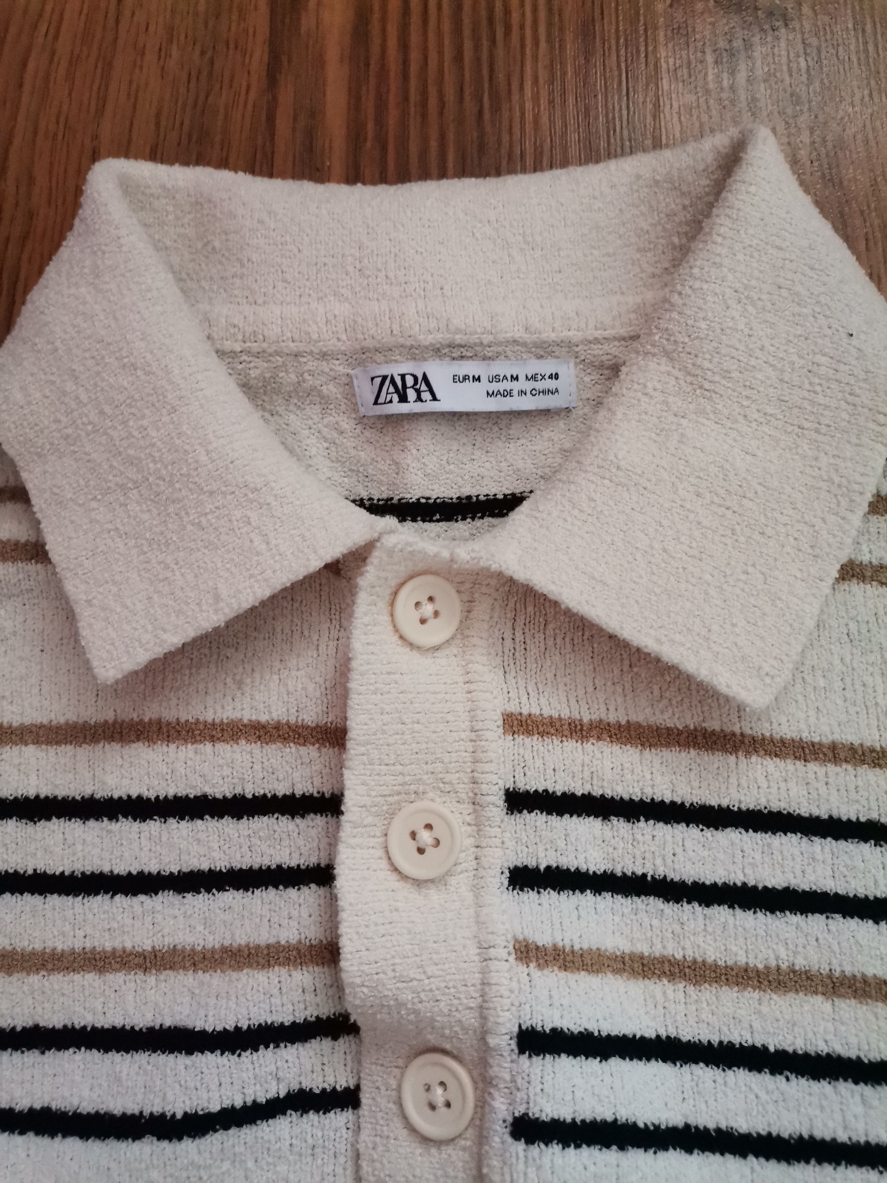 Zara Zara Oversized Striped Terry Polo Size US M / EU 48-50 / 2 - 2 Thumbnail