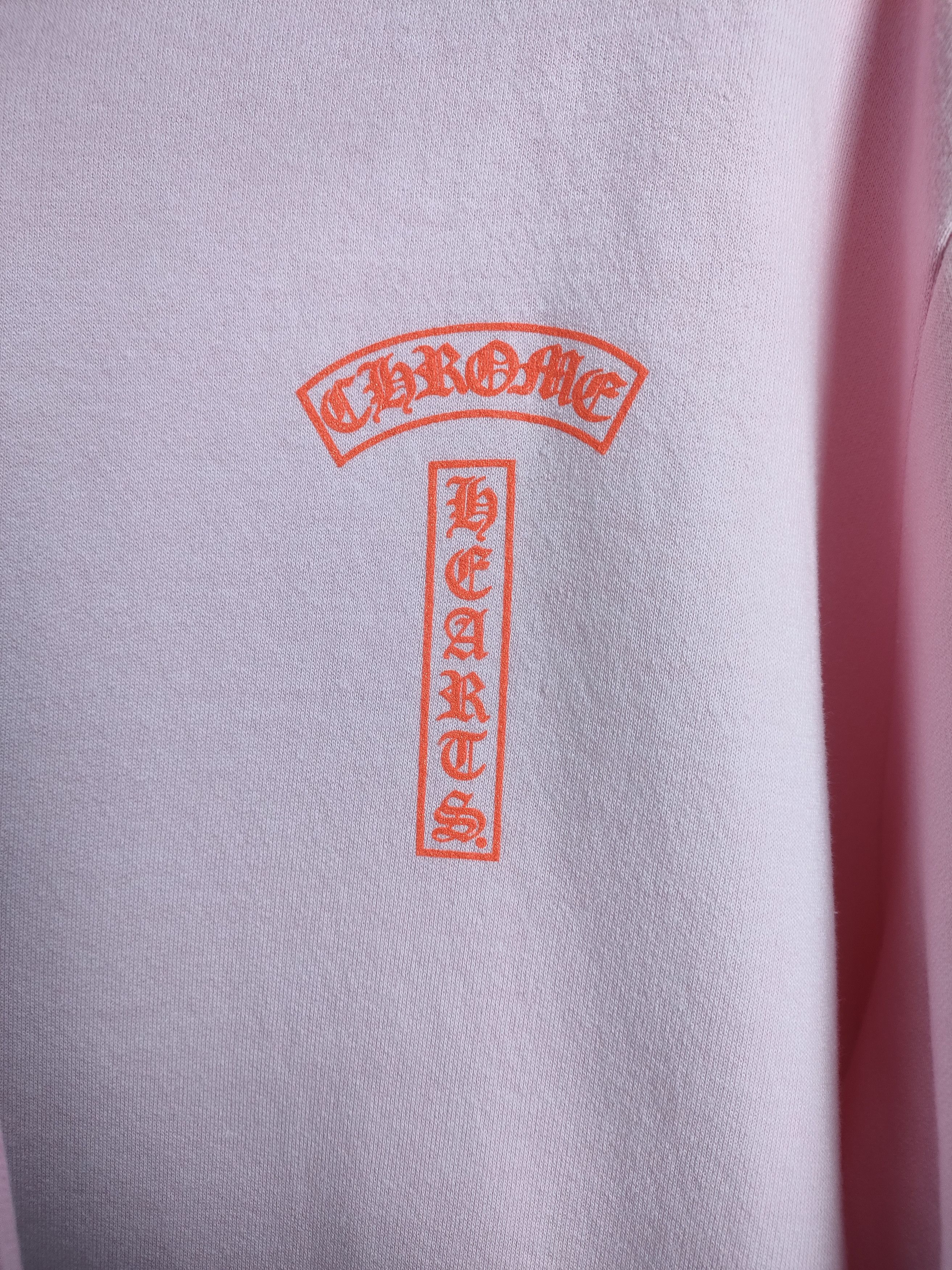 Chrome Hearts Chrome Hearts USA Script Logo Pink Pullover Hoodie Size L / US 10 / IT 46 - 7 Thumbnail