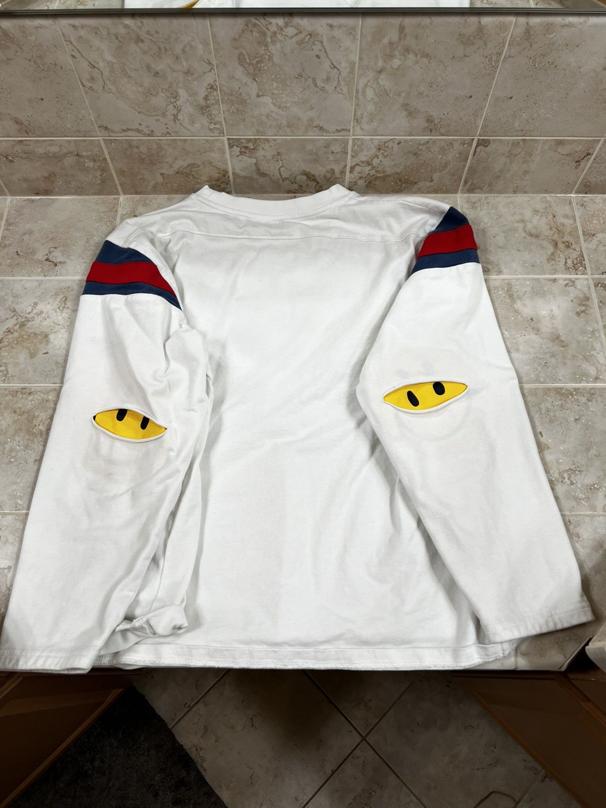 Kapital Kapital 88 Ripped Elbow Smiley Face Long Sleeve Jersey Size US M / EU 48-50 / 2 - 3 Thumbnail