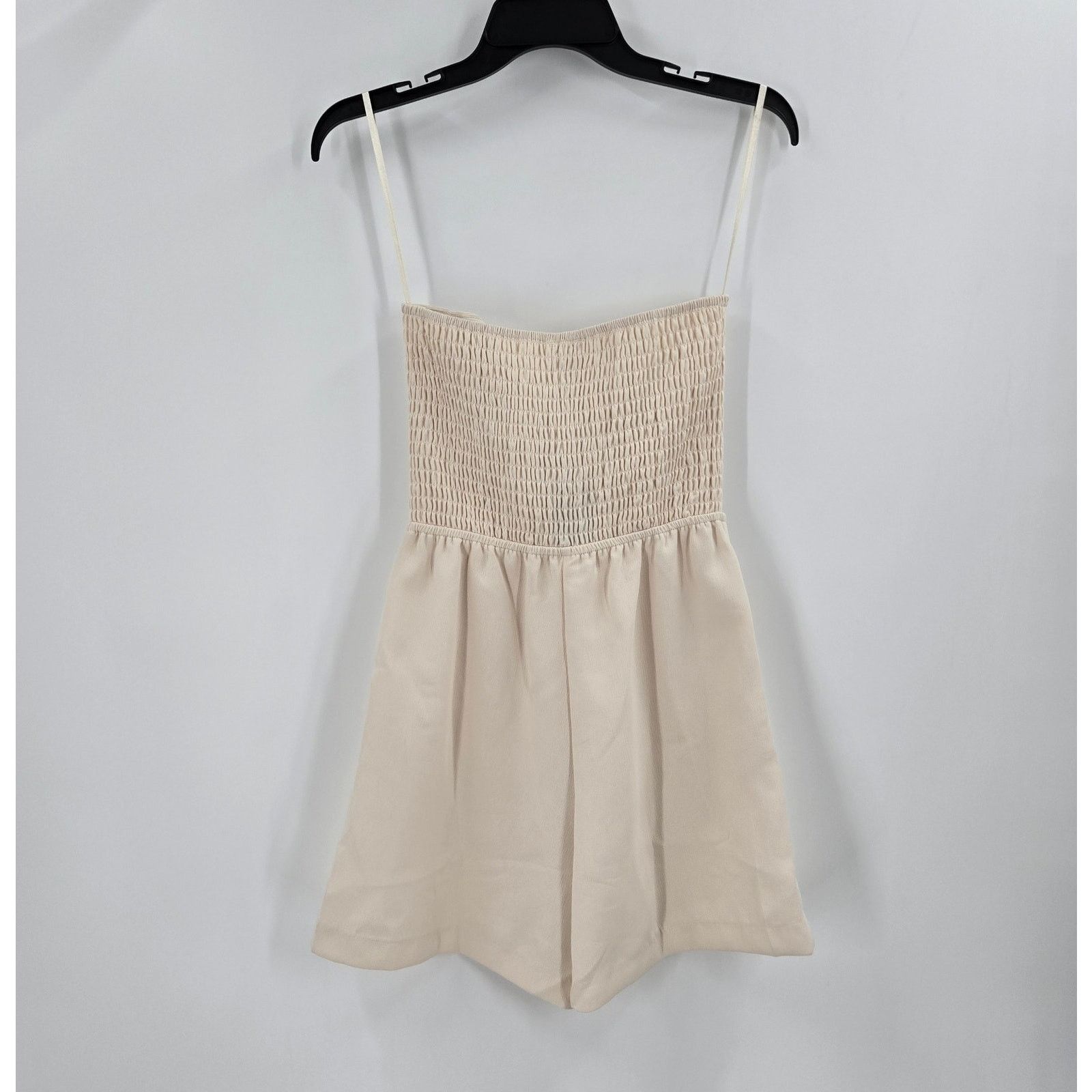 Other NWT Song of Style Strapless Smocked Romper Cream Size S Size 27" / US 4 / IT 40 - 2 Thumbnail