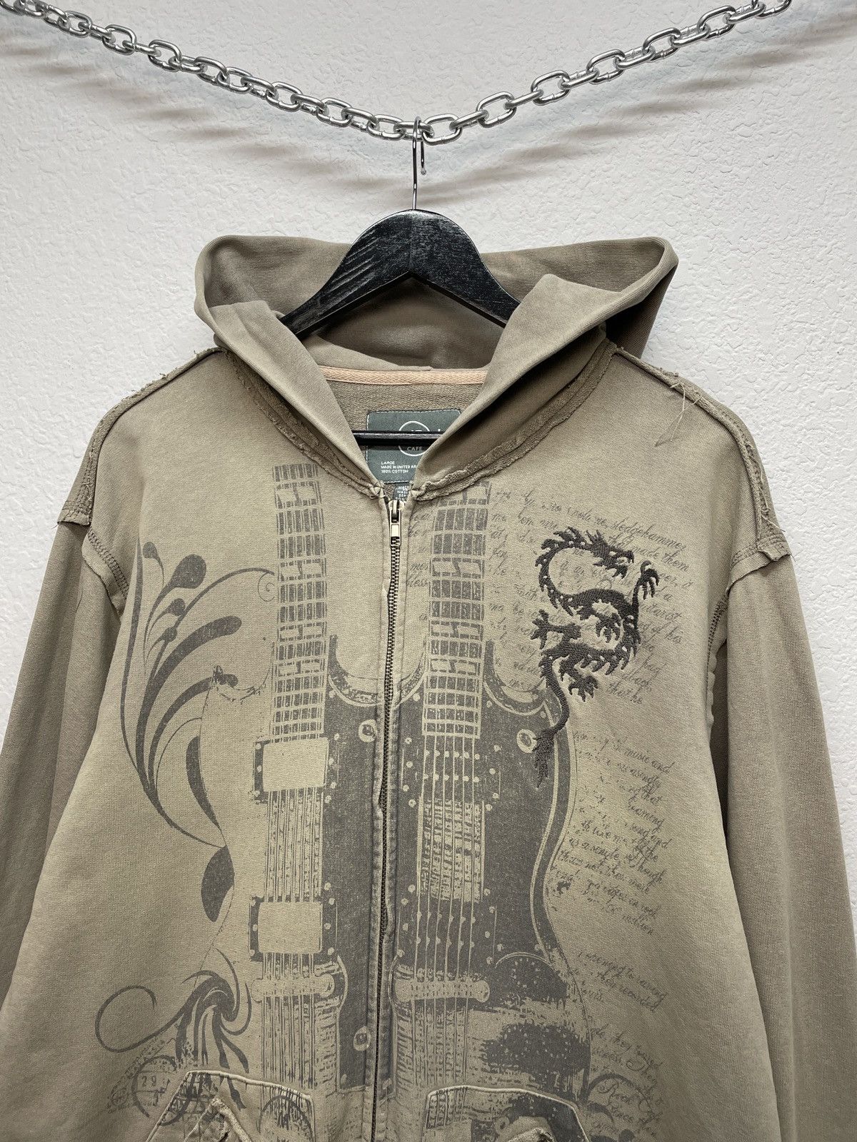 Hard Rock Cafe Vintage Y2K Hard Rock Cafe Berlin Over Print Zip Hoodie Size US L / EU 52-54 / 3 - 8 Thumbnail
