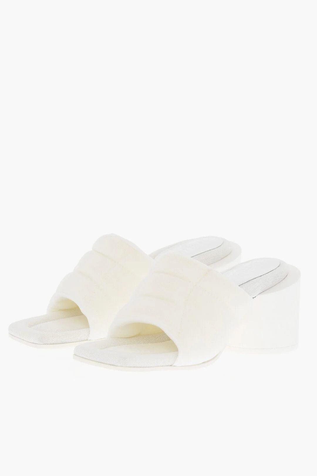 Maison Margiela og1mm0426 Padded Mules in White Size US 8 / IT 38 - 3 Thumbnail