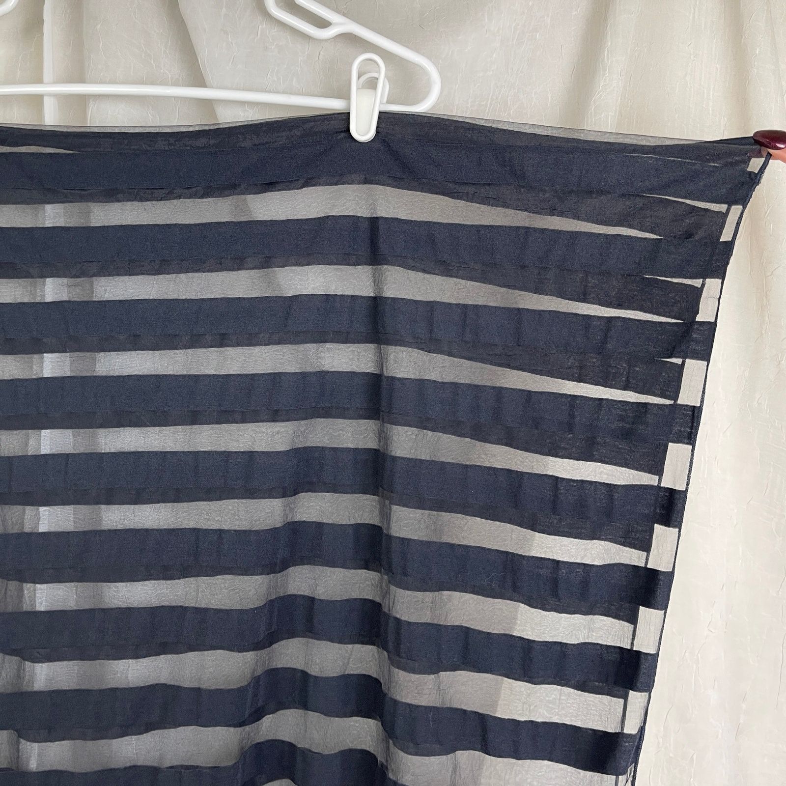 Steve Madden Steve Madden Sheer Striped Infinity Scarf Semi-Sheer Snood Size ONE SIZE - 19 Thumbnail