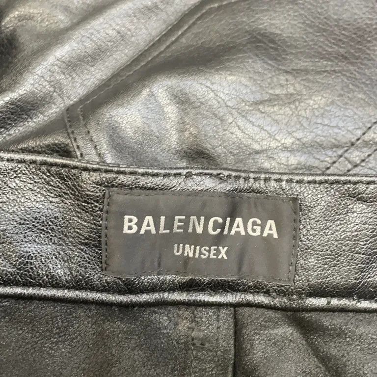 Balenciaga F/W23 Flared Leather Trousers Size US 30 / EU 46 - 4 Thumbnail