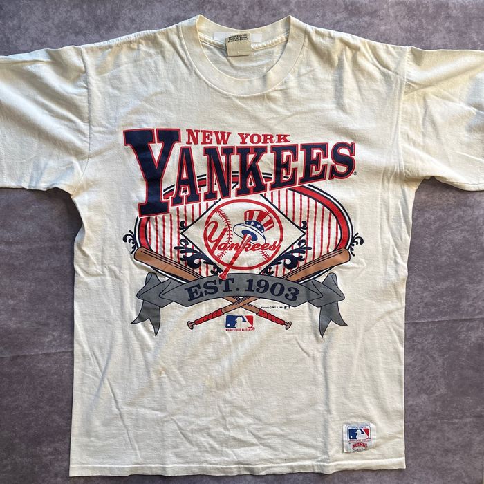 Nutmeg Mills Vintage 1989 Yankee Est 1903 Single Stitch T-Shirt | Grailed