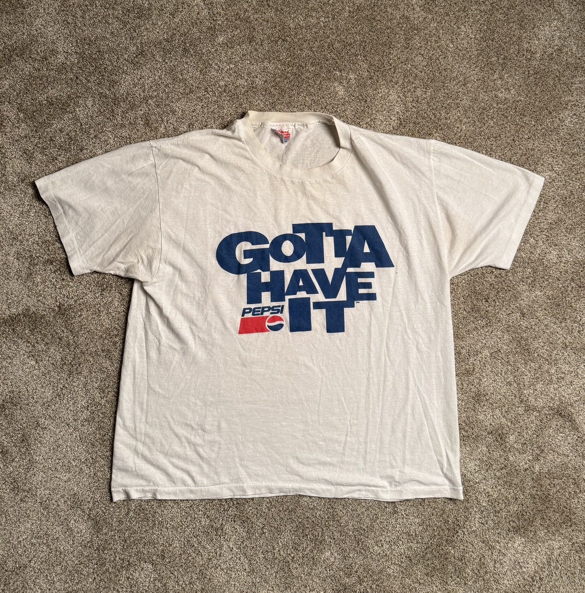 Hanes VINTAGE HANES MADE IN USA PEPSI GRAPHIC TEE Size US XL / EU 56 / 4 - 1 Thumbnail