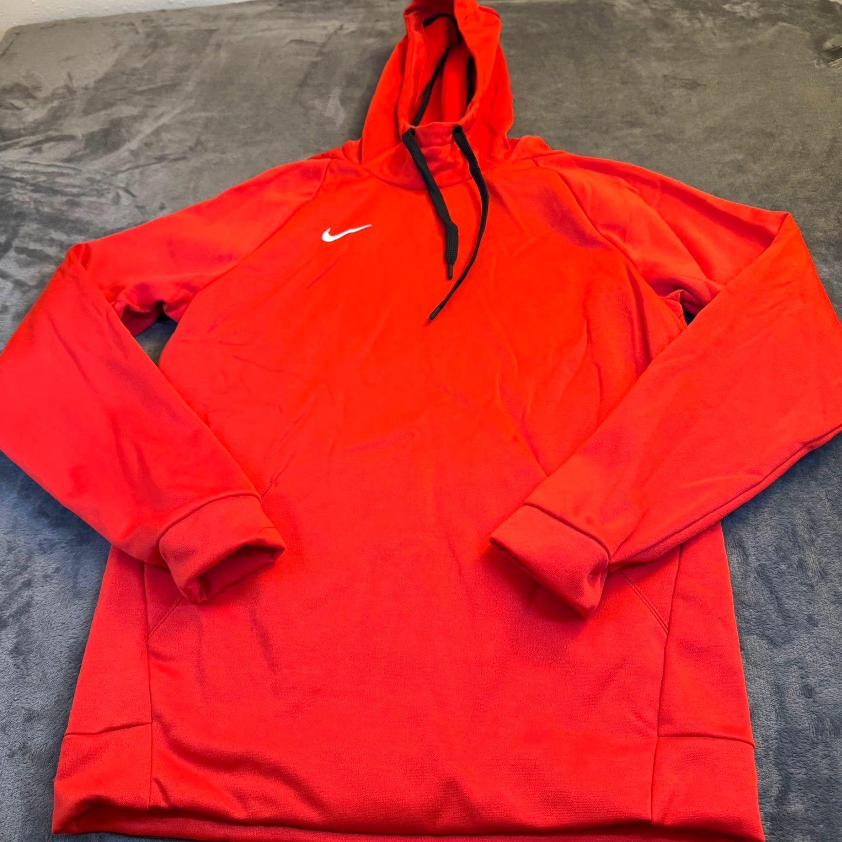 Nike VINTAGE Nike Dri-FIT Red Athletic Hoodie Pullover Sweatshirt Long Sleeve Mens Small Size US S / EU 44-46 / 1 - 2 Thumbnail