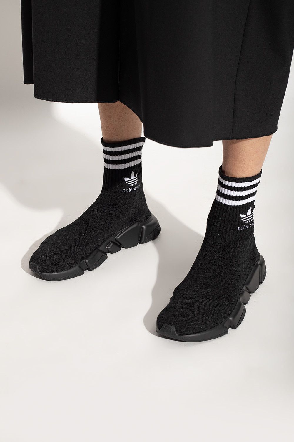 Balenciaga o1mt1gz0724 Speed Sneaker in Black Size US 5 / IT 35 - 2 Thumbnail