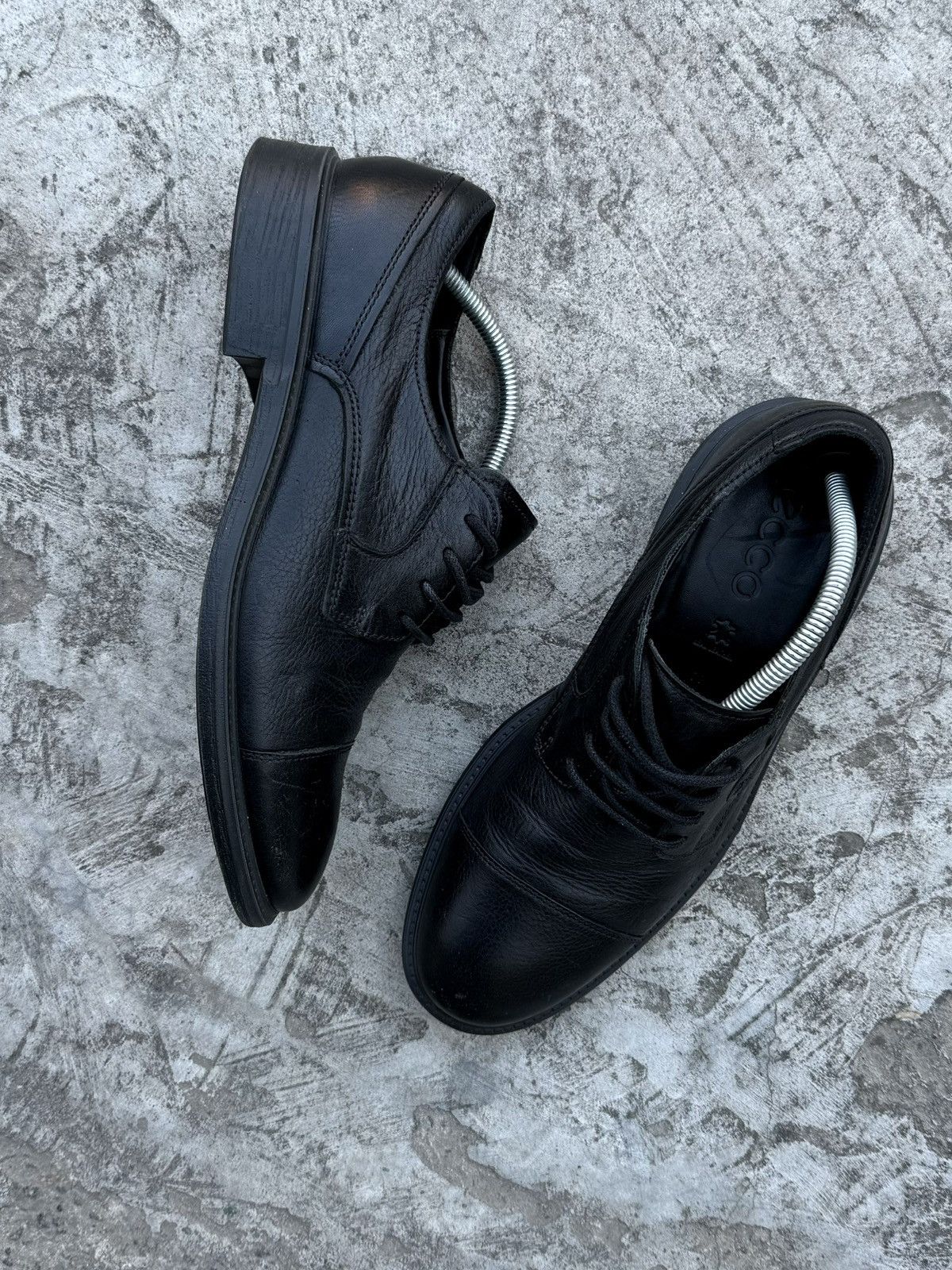 Ecco Casual Y2K Old Many Hype Leather Oxford Brogue Shoes in Black, Men's (Size 11)