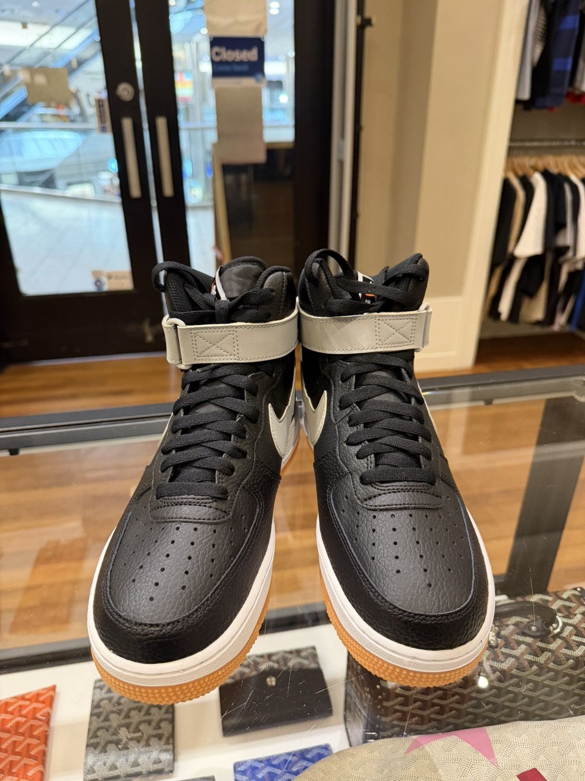 Nike Nike Air Force 1 ‘07 High - Black Wolf Grey Size US 9 / EU 42 - 5 Thumbnail