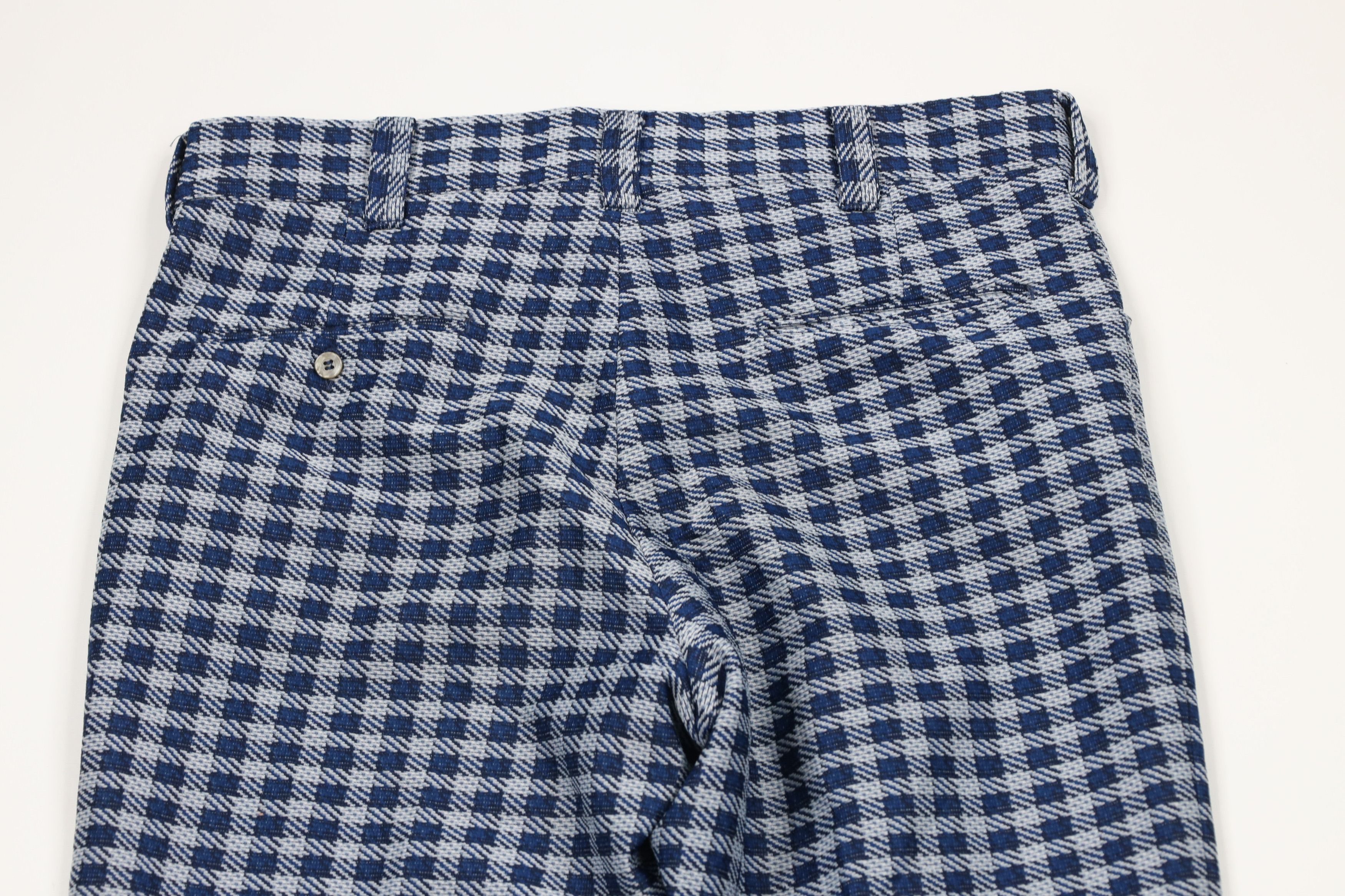 Vintage Vintage 60s 70s Streetwear Bell Bottoms Pants Plaid USA Size US 34 / EU 50 - 11 Thumbnail