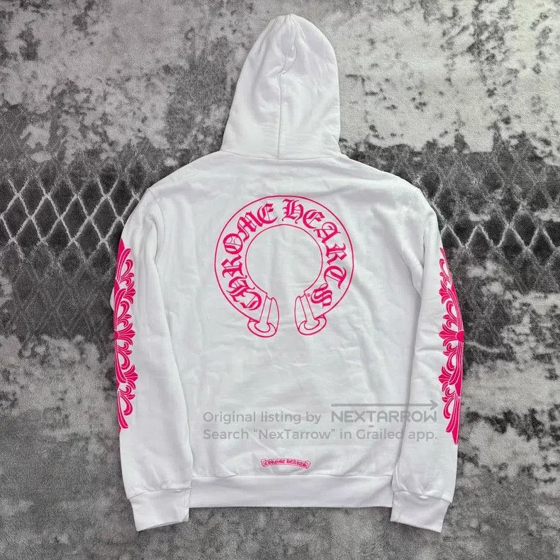 Chrome Hearts CHROME HEARTS Size L White horseshoe printed hooded sweater Size US L / EU 52-54 / 3 - 2 Thumbnail