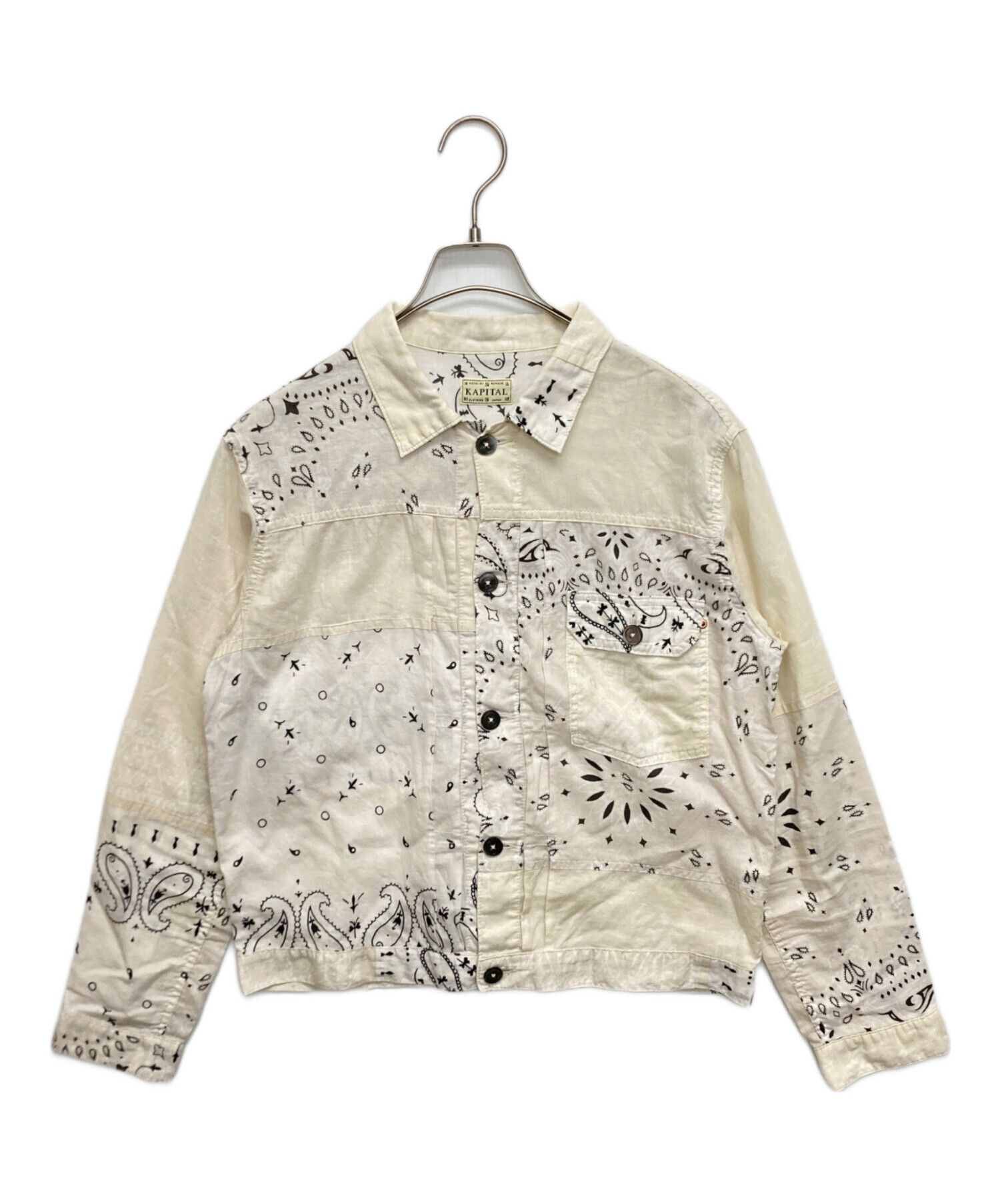 Kapital KAPITAL Gauze Bandana Patchwork pt 1st Jacket Beige Size M Size US M / EU 48-50 / 2 - 1 Thumbnail