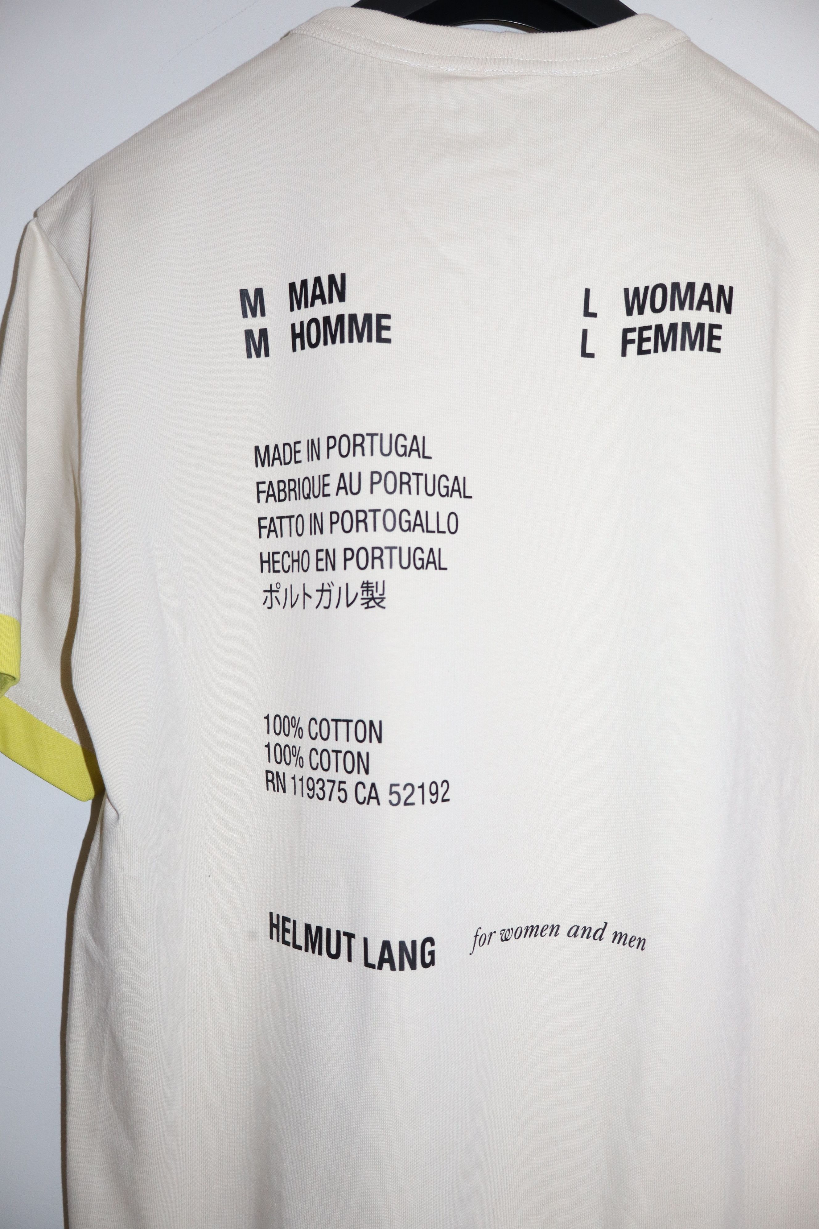 Helmut Lang Label print t-shirt Size US S / EU 44-46 / 1 - 9 Thumbnail